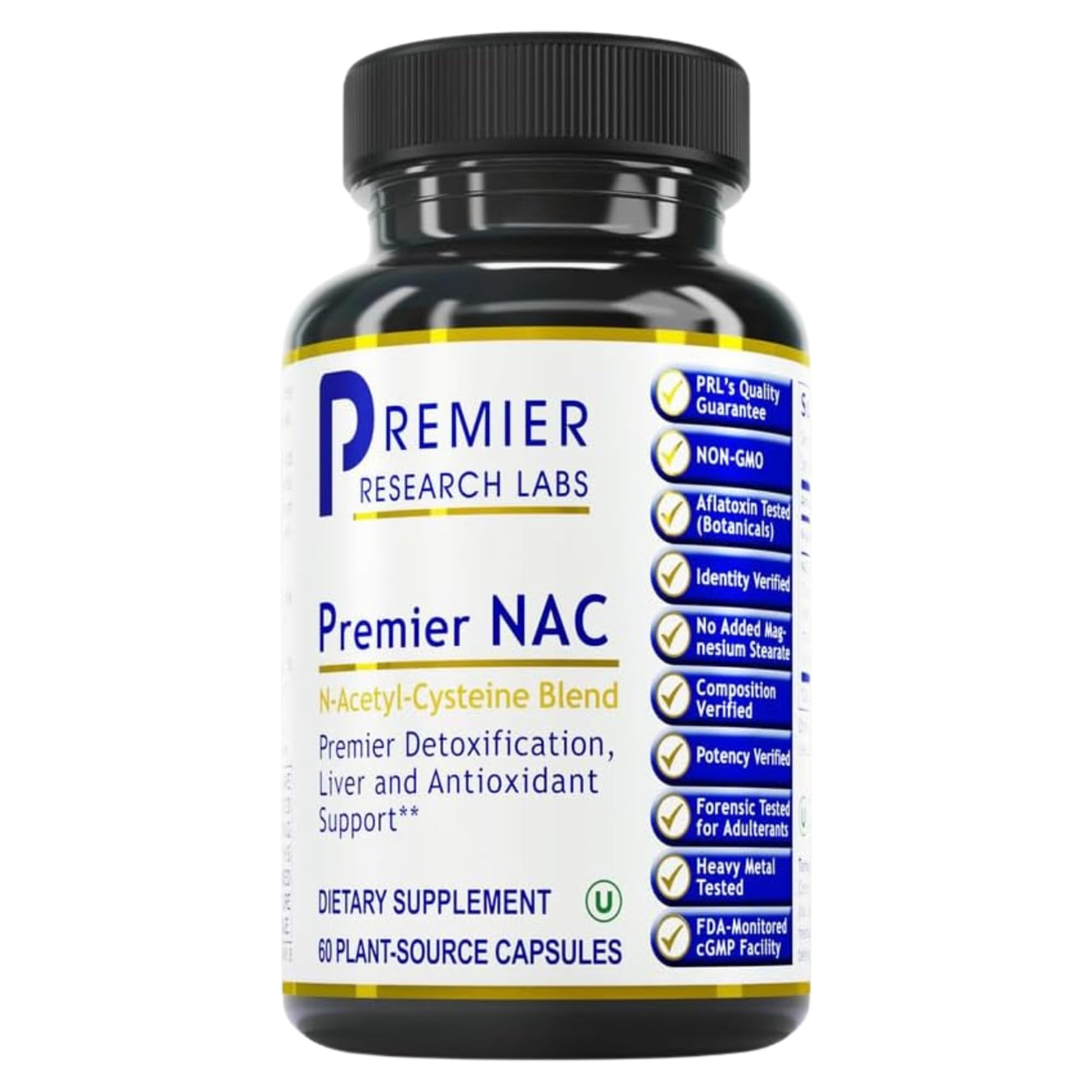 Premier Research Labs Premier NAC - NAC Supplement N-Acetyl Cysteine, N-Acetyl-L-Cysteine, Liver & Immune Support, 300mg NAC Per Capsule - 60 Vegetarian Capsules Premier Research Labs Au supplements