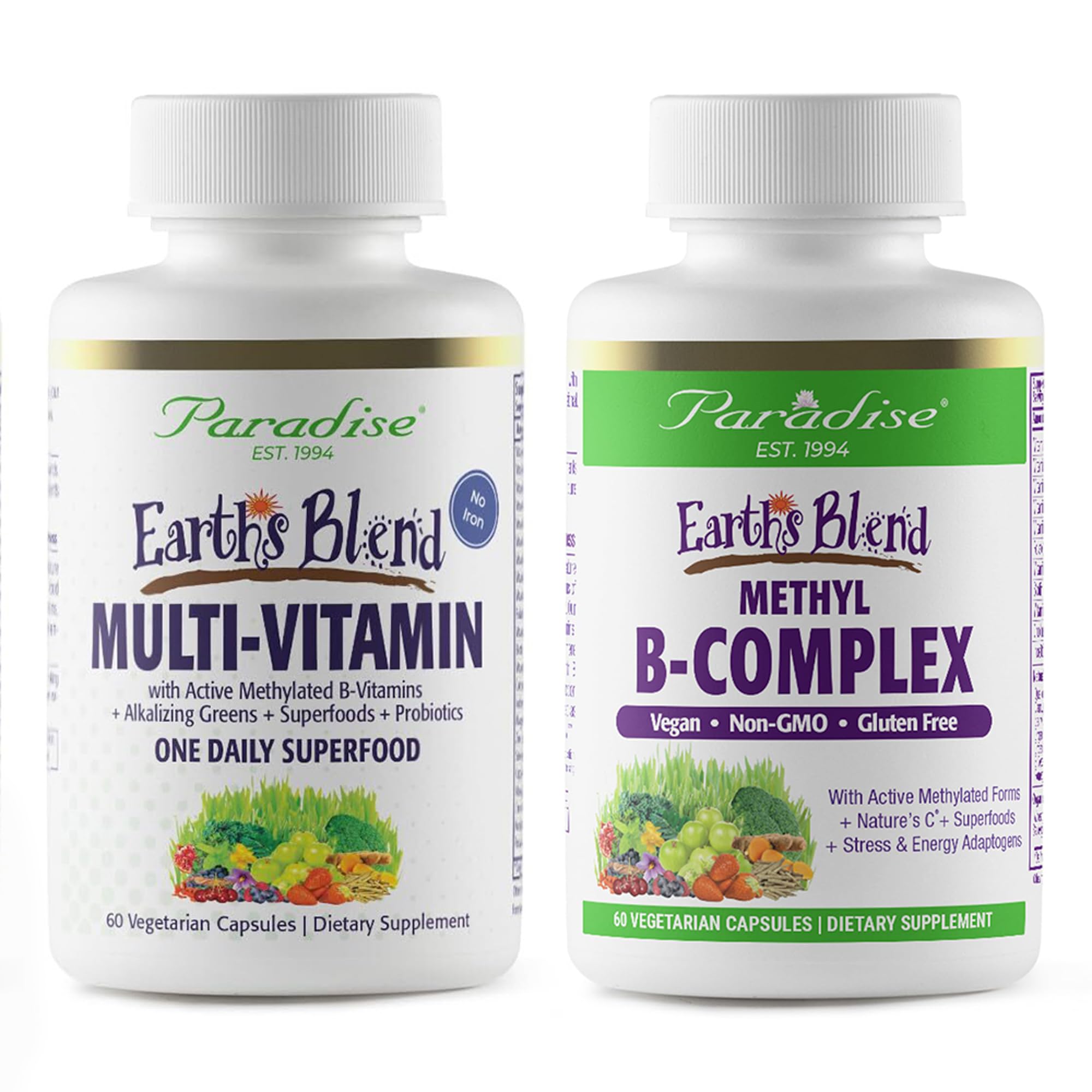 Paradise Herbs Earth's Blend Once Daily Multivitamin & B-Complex Bundle Paradise Herbs Au supplements