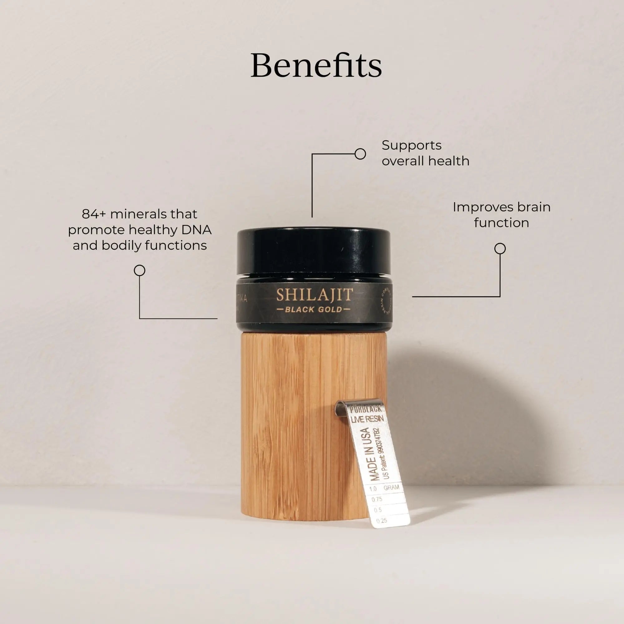 CYMBIOTIKA Pure Himalayan Shilajit Resin 500mg - 84+ Trace Minerals, High Potency with Elemental Gold & Fulvic Acid - for Energy, Focus, Immune & Digestive Support - Authentic Shilajit Resin CYMBIOTIKA Au supplements