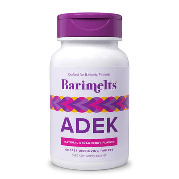 Barimelts ADEK - 60 Fast-Dissolving Tablets (2-Month Supply) - Sugar-Free Bariatric Vitamins for Women Including Vitamin A, Vitamin D, Vitamin E BariMelts Au supplements