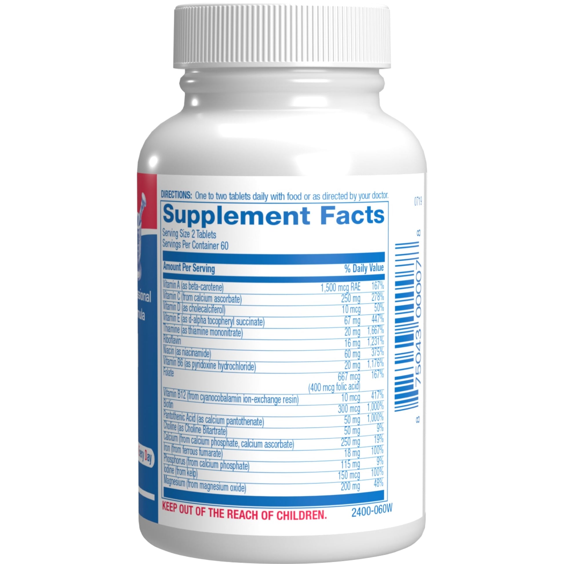 30-In-1 Adult Multivitamin with Iron - Antioxidant Rich Over 50 Multivitamin for Women and Men with Vitamins A C D E B Complex Zinc Magnesium Myo Inositol Citrus Bioflavonoids & More - 1 Month Supply Anabolic Laboratories Au supplements