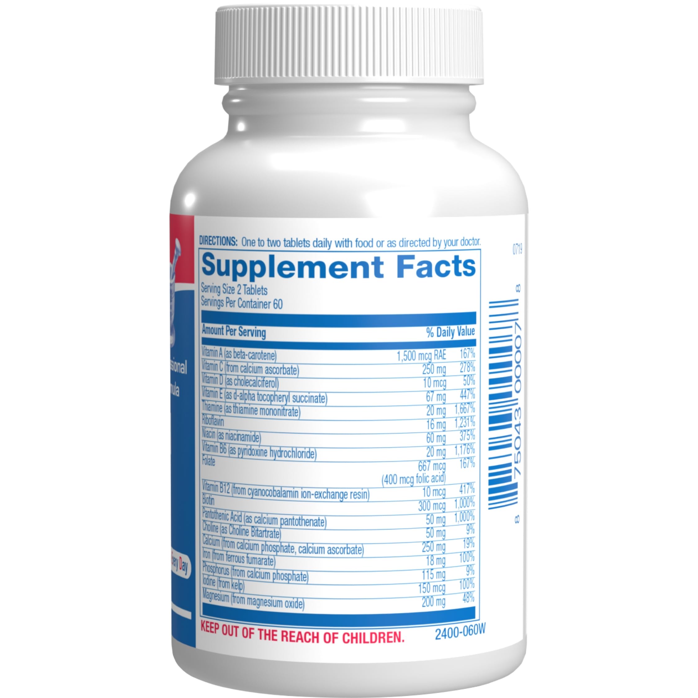 30-In-1 Adult Multivitamin with Iron - Antioxidant Rich Over 50 Multivitamin for Women and Men with Vitamins A C D E B Complex Zinc Magnesium Myo Inositol Citrus Bioflavonoids & More - 1 Month Supply Anabolic Laboratories Au supplements