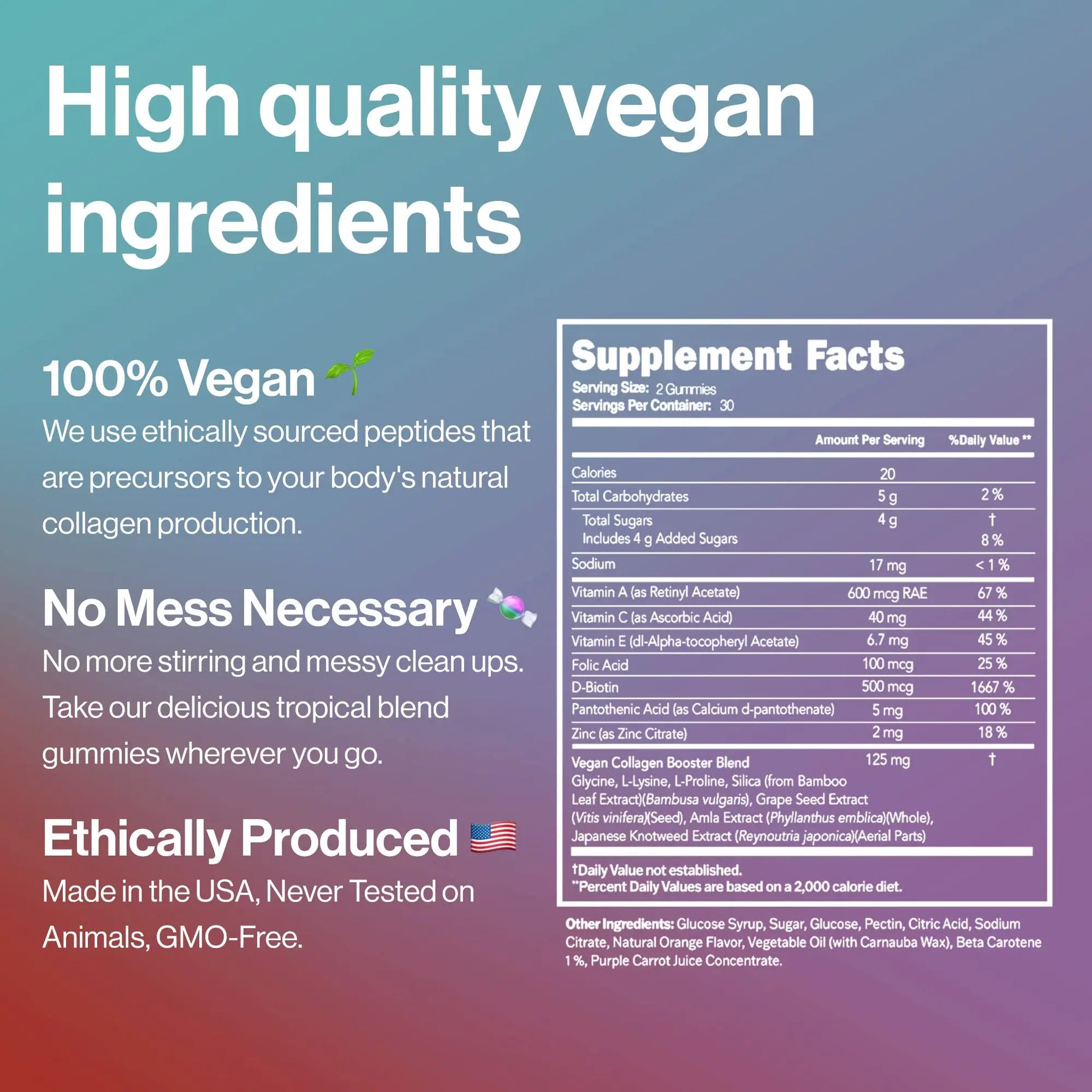 Habit + Habitat Vegan Beauty Support Gummies Collagen Booster with Biotin Habit + Habitat Au supplements