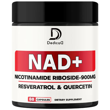 DEDICAD NAD Supplement with Nicotinamide Riboside, Trans-Resveratrol, Quercetin - Cellular Energy & Repair, Vitality, Healthy Aging - 60 Count DEDICAD Au supplements