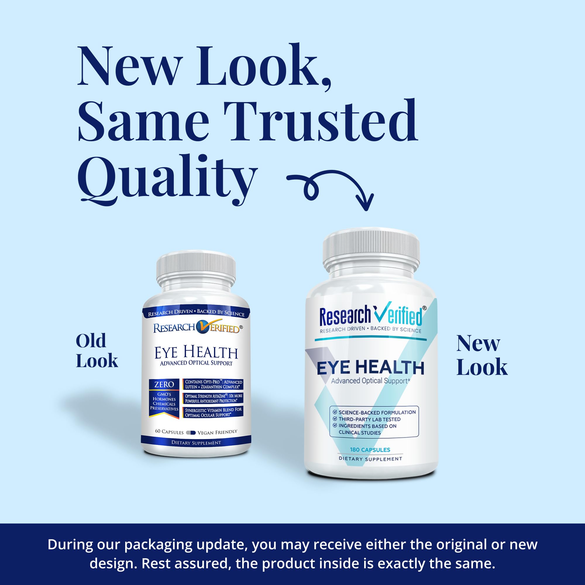 Research Verified Eye Health - Nourish and Protect Eyes and Vision, Support Healthy Retina, Improve Blood Supply to Eyes - Vitamins A, B, C, and E - 360 Capsules - 6 Month Supply - Made in The USA Research Verified Au supplements