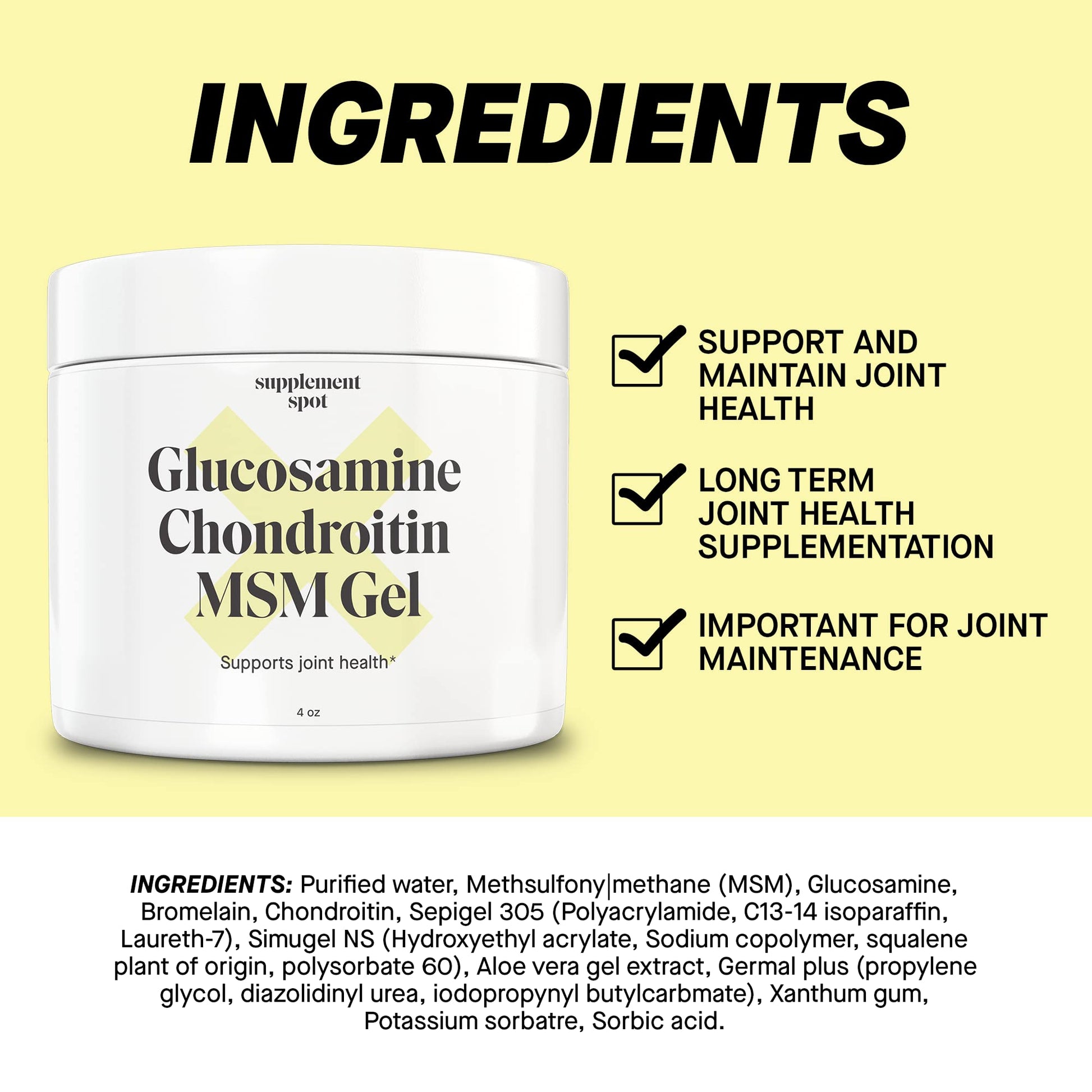 Supplement Spot Capsaicin Roll-On Cream 0.075% - Glucosamine Chondroitin MSM Gel with Bromelain – Joint & Muscle Care Bundle Supplement Spot Au supplements