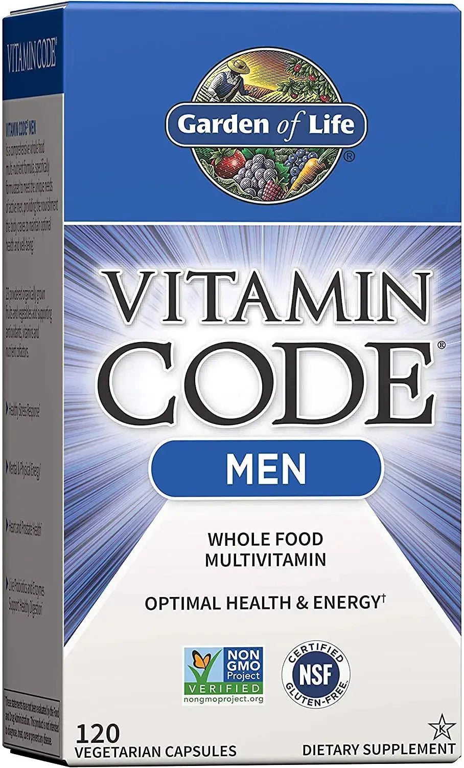 Garden of Life Women's and Men's Whole Food Multivitamins, Vitamin Code Raw One 30 Count and Vitamin Code 120 Count Garden of Life Au supplements