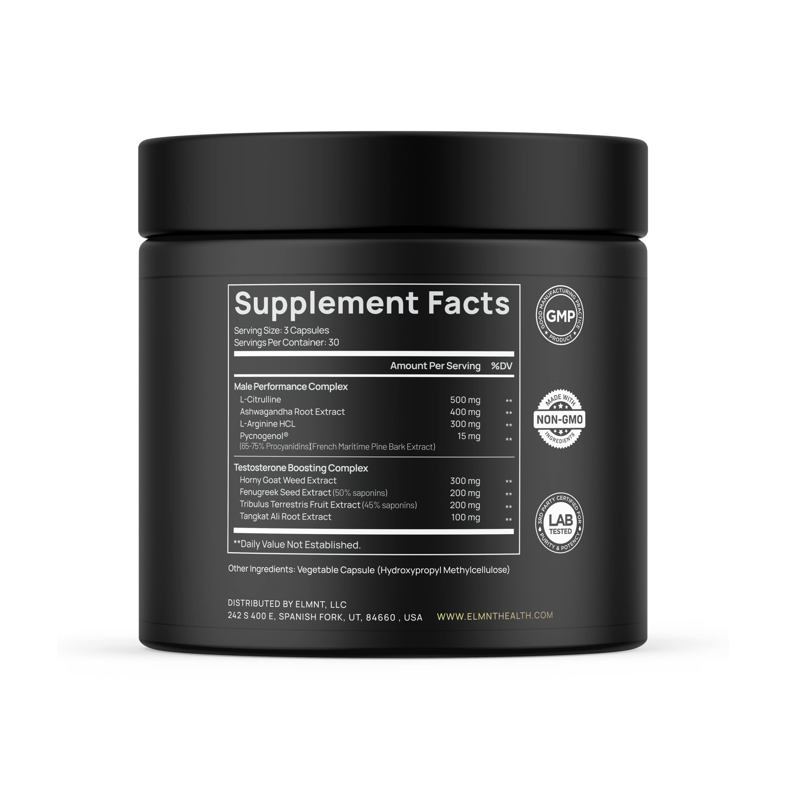 21,800mg Testosterone Booster for Men 8X Strength w. Ashwagandha, Tongkat Ali TERRA ELMNT Au supplements