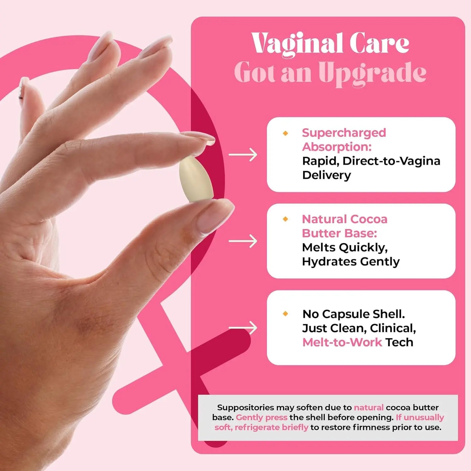 PURE WOMAN - pH-ighter Vaginal Boric Acid Suppositories for Women - Hyaluronic Acid - 4 in 1 Vaginal Suppositories for Discomfort, Dryness, Odor & pH Balance- Full Vaginal Health Care - 5pk PURE WOMAN Au supplements