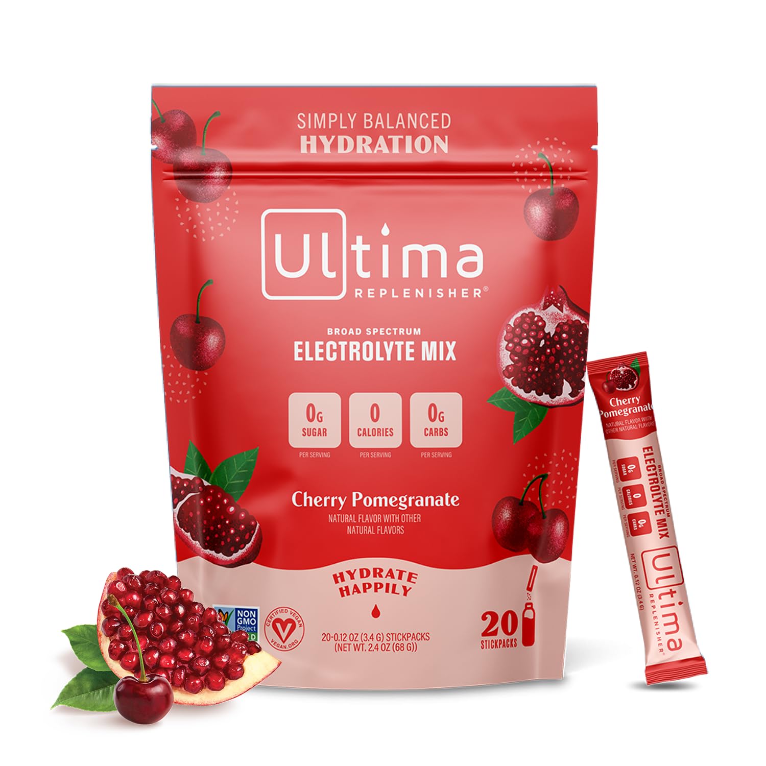Ultima Replenisher Daily Electrolyte Drink Mix – Cherry Pomegranate, 20 Stickpacks Ultima Replenisher Au supplements