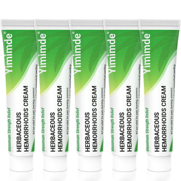 Hemorrhoid Treatment Ointment - Tubesmaximum Strength - Fast Relief from Pain, Itching, Burning, Swelling & Fissures | Natural Aloe & Vitamin E | Travel-Friendly10g x 5 Pieces Tubes - (1.76 Oz) yimimde Au supplements