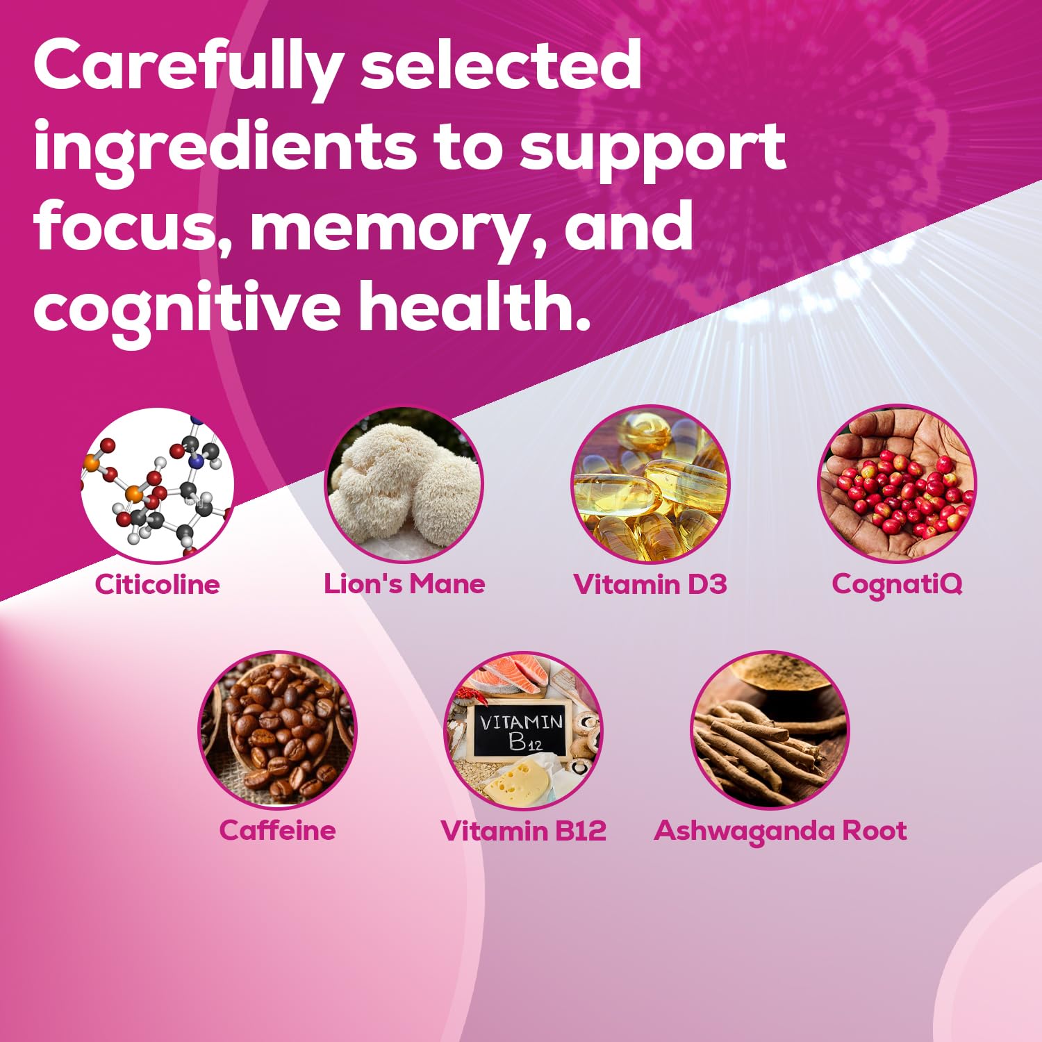 Just Thrive Focus & Memory Gummies – Nootropic Brain Supplement for Clarity, Concentration, Memory Support, & Energy – Citicoline, Lion’s Mane, Vitamin B12 & D3 Just Thrive Au supplements