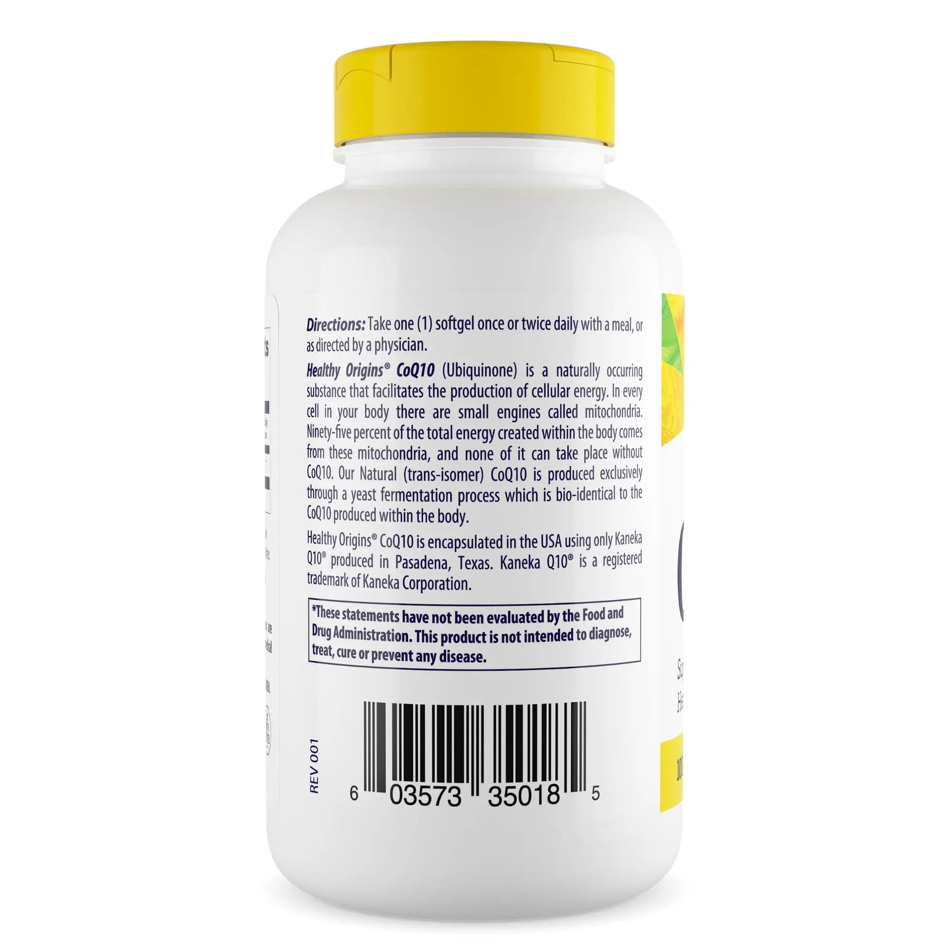 Healthy Origins Natural CoQ10 (Kaneka Q10), 100 mg - Heart Health & Energy Supplement Healthy Origins Au supplements