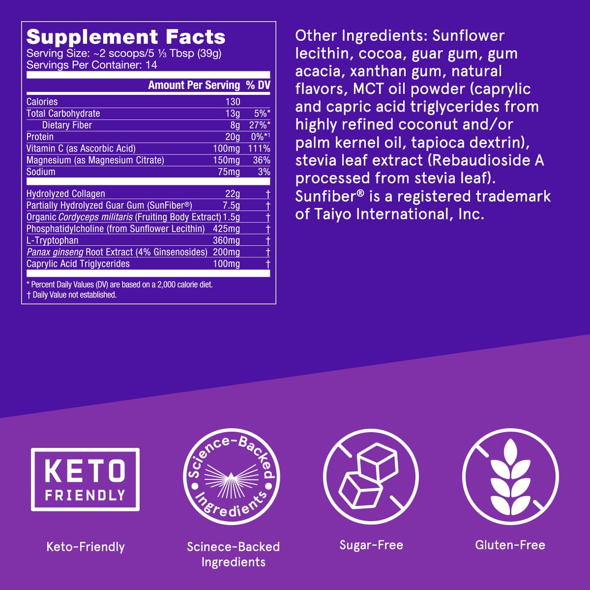 Bulletproof Dark Chocolate Energy Collagen Protein, 19.3 Ounces, Caffeine-Free Fuel Bulletproof Au supplements
