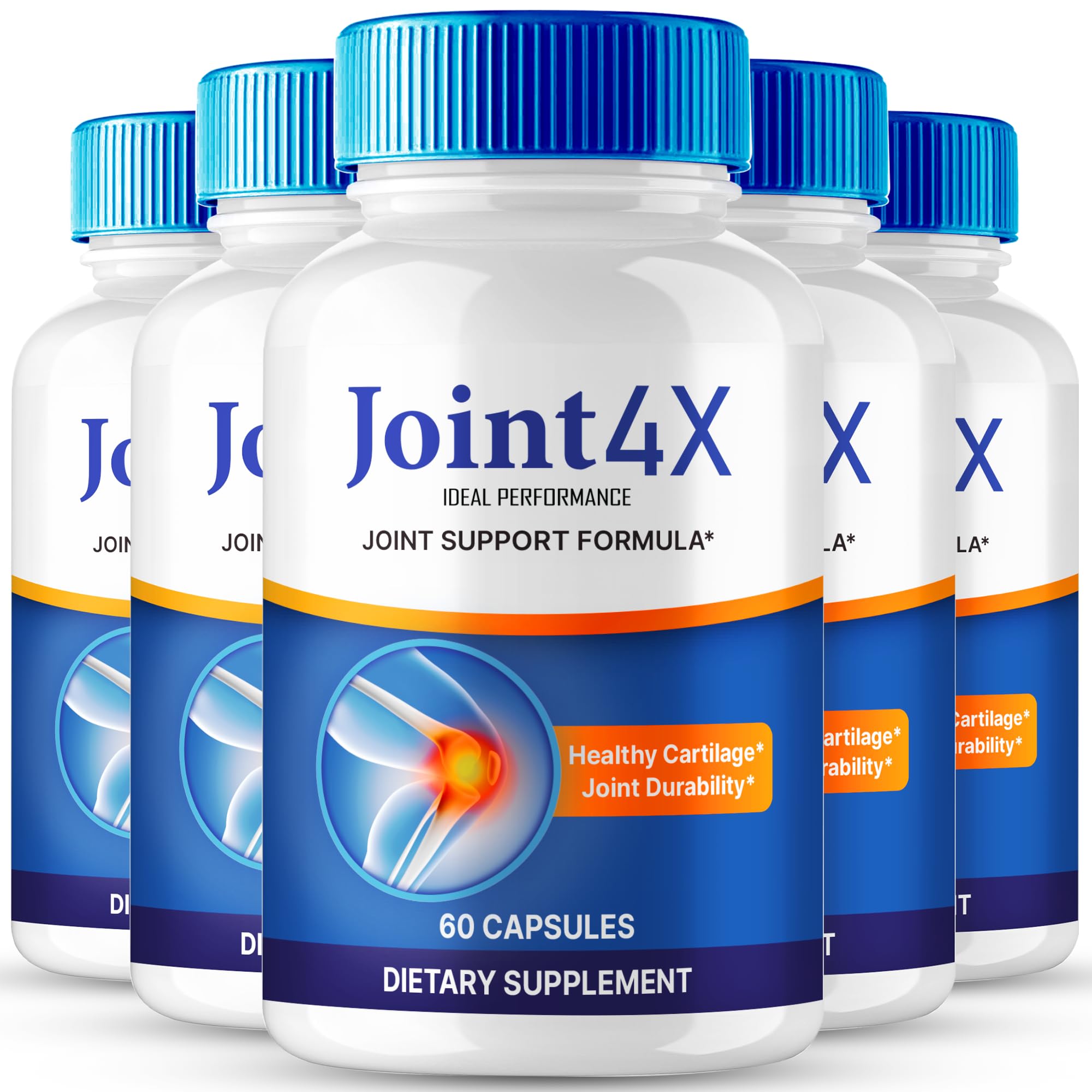 IDEAL PERFORMANCE Joint4X Joint Support Capsules, Official Joint-4X Supplement Pills, All-Natural Formula to Fortify Bones and Bolster Flexibility - Maximum Strength, Joint 4X Pills Reviews (5 Pack) IDEAL PERFORMANCE Au supplements