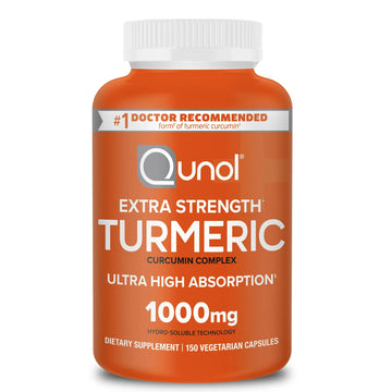 Qunol Turmeric Curcumin Supplement, Turmeric 1000mg with Ultra High Absorption Qunol Au supplements