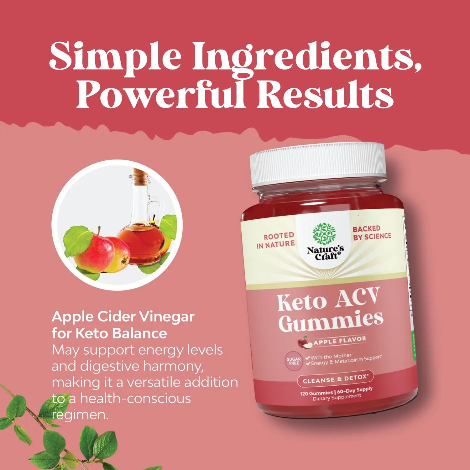 Vegan Advanced Keto ACV Gummies - Keto Apple Cider Vinegar Gummies Sugar Free Natures Craft Au supplements