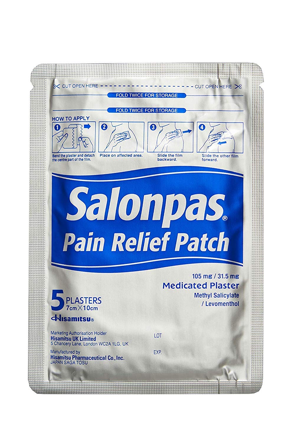 Salonpas Pain Relief Patches 5 Each Salonpas Au supplements