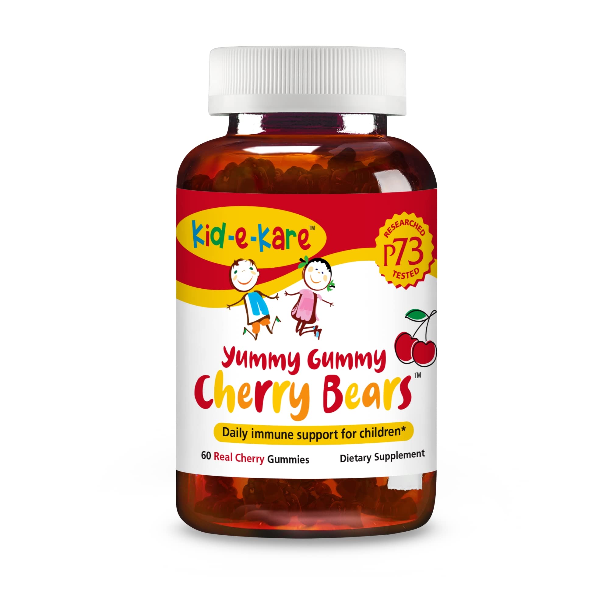 NORTH AMERICAN HERB & SPICE kid-e-kare Yummy Gummy Cherry Bears - 60 Real Cherry Gummies - Daily Immune Support for Children - With P73 Oreganol & Black Seed Oil - Non-GMO - 30 Servings NORTH AMERICAN HERB & SPICE Au supplements