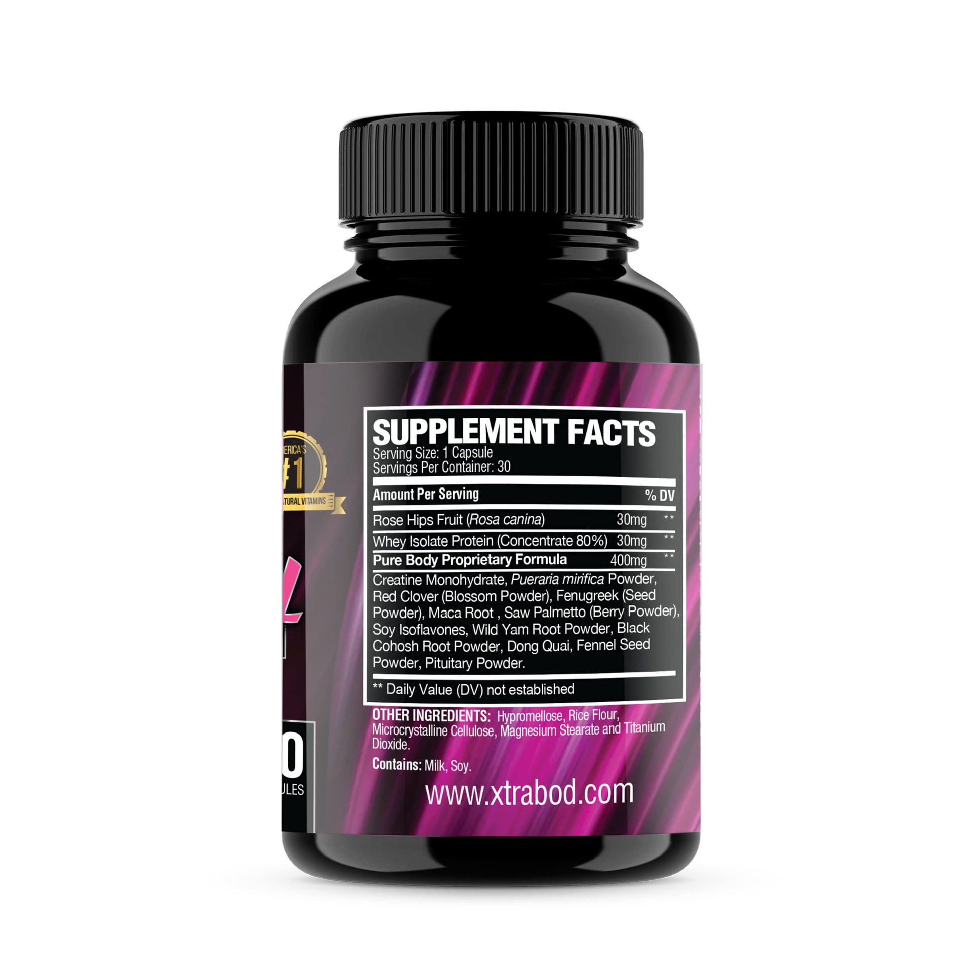 XtraBody Butt Enhancement and Breast Enlargement Supplement - Estrogen Enhancer - Increases Butt & Breast Size, Reduces Menstrual Symptoms & Provides an Extra Boost of Energy (1 Bottle=30 Capsules) Xtra Body Au supplements