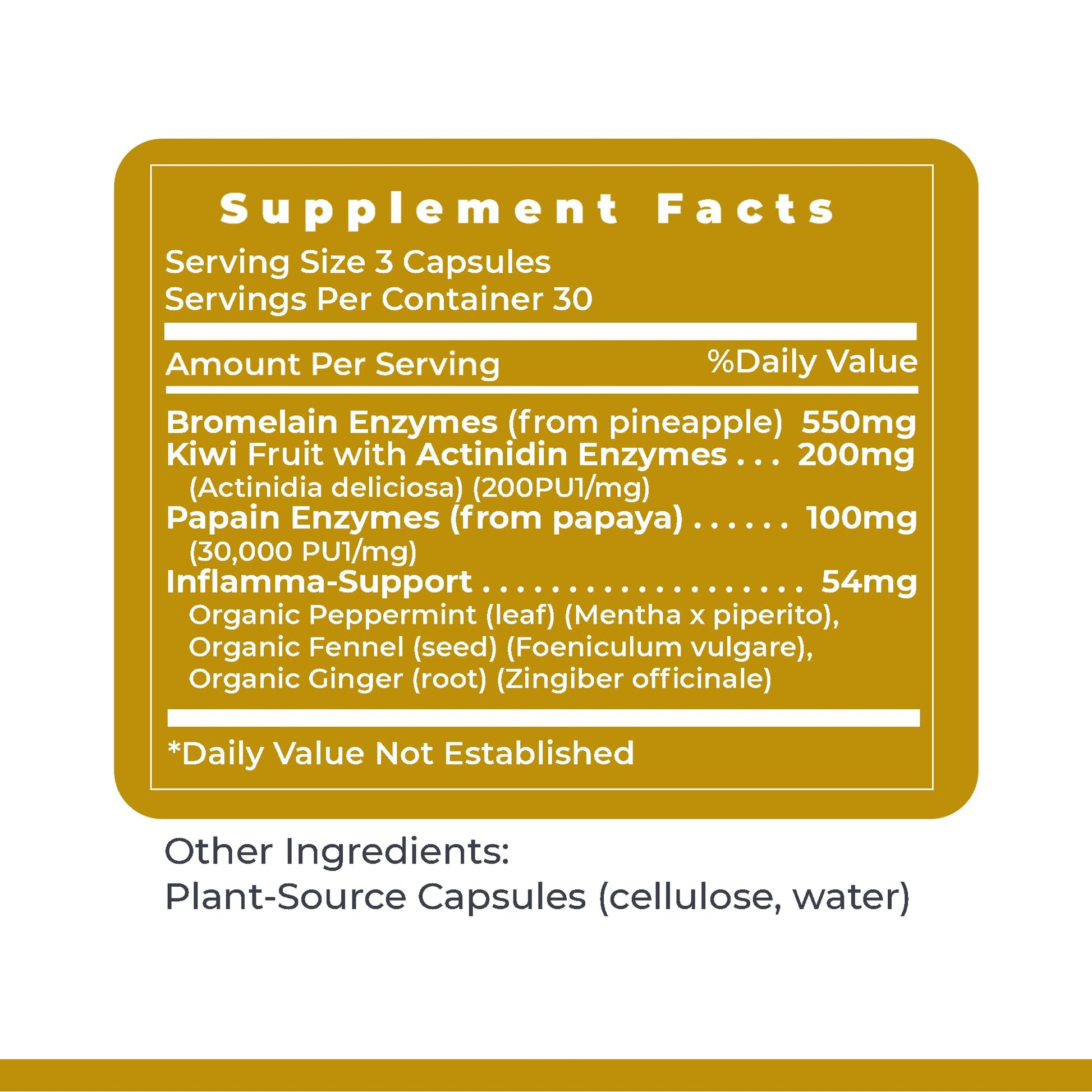 Premier Research Labs Inflammacidin - Digestive Enzymes, Papain from Papaya, and Bromelain Enzymes for Digestion, Plant Enzymes for Women & Men, Vegan Friendly - 90 Vegetarian Capsules Premier Research Labs Au supplements