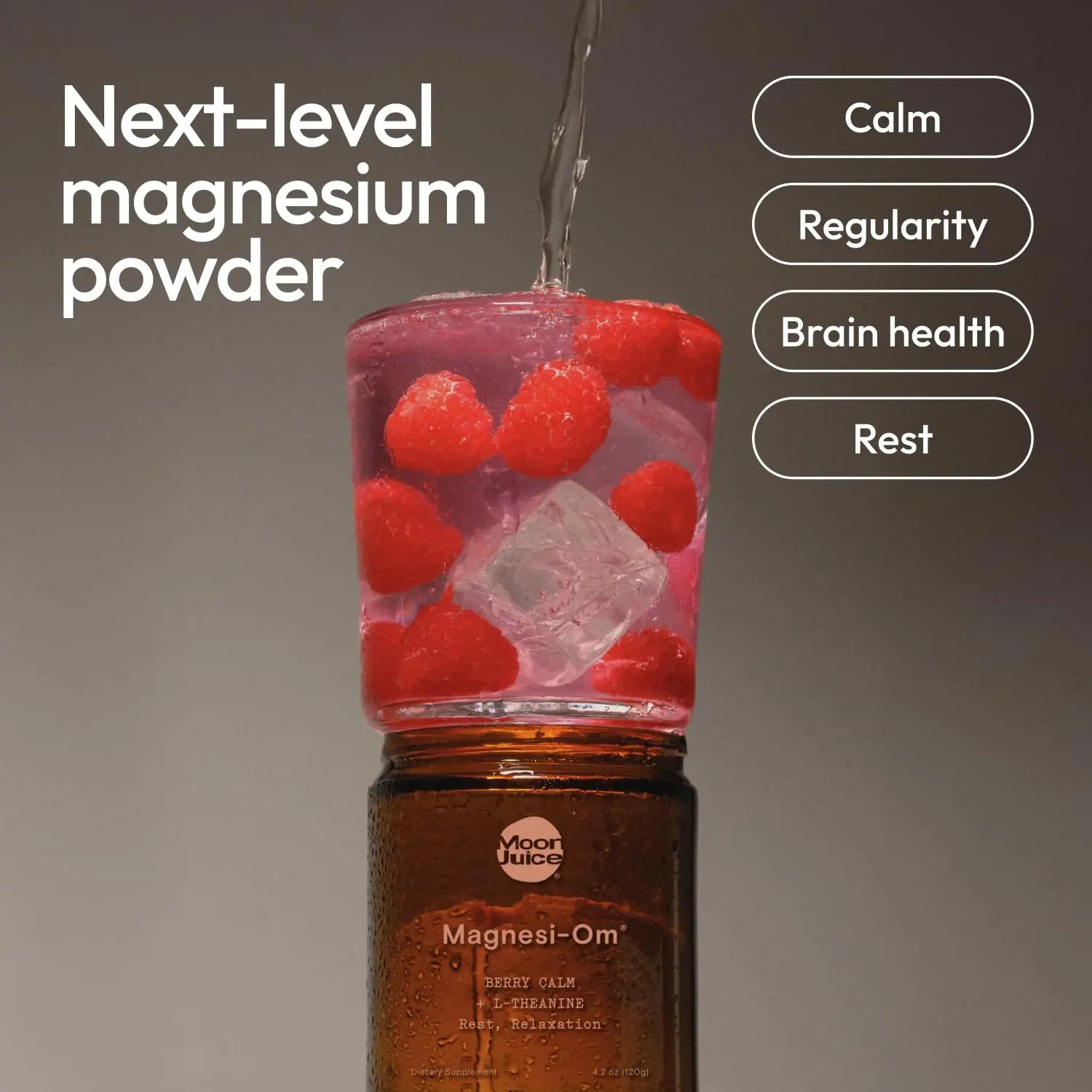 Moon Juice Magnesi-Om Magnesium Powder Supplement - Chelated Magnesium Complex + L-Theanine Blend for Rest, Relaxation & Regularity Moon Juice Au supplements
