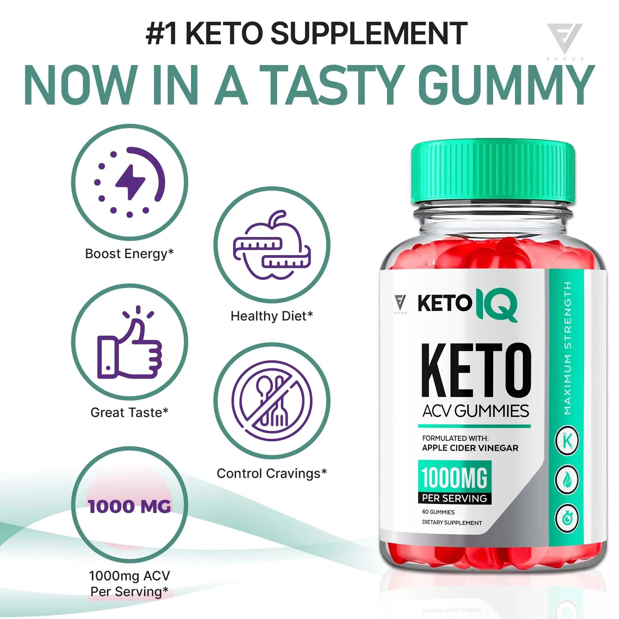 (3 Pack) Keto IQ KetoIQ Keto ACV Gummies, Keto IQ ACV Gummies Advanced Weight Loss Fyvus Au supplements