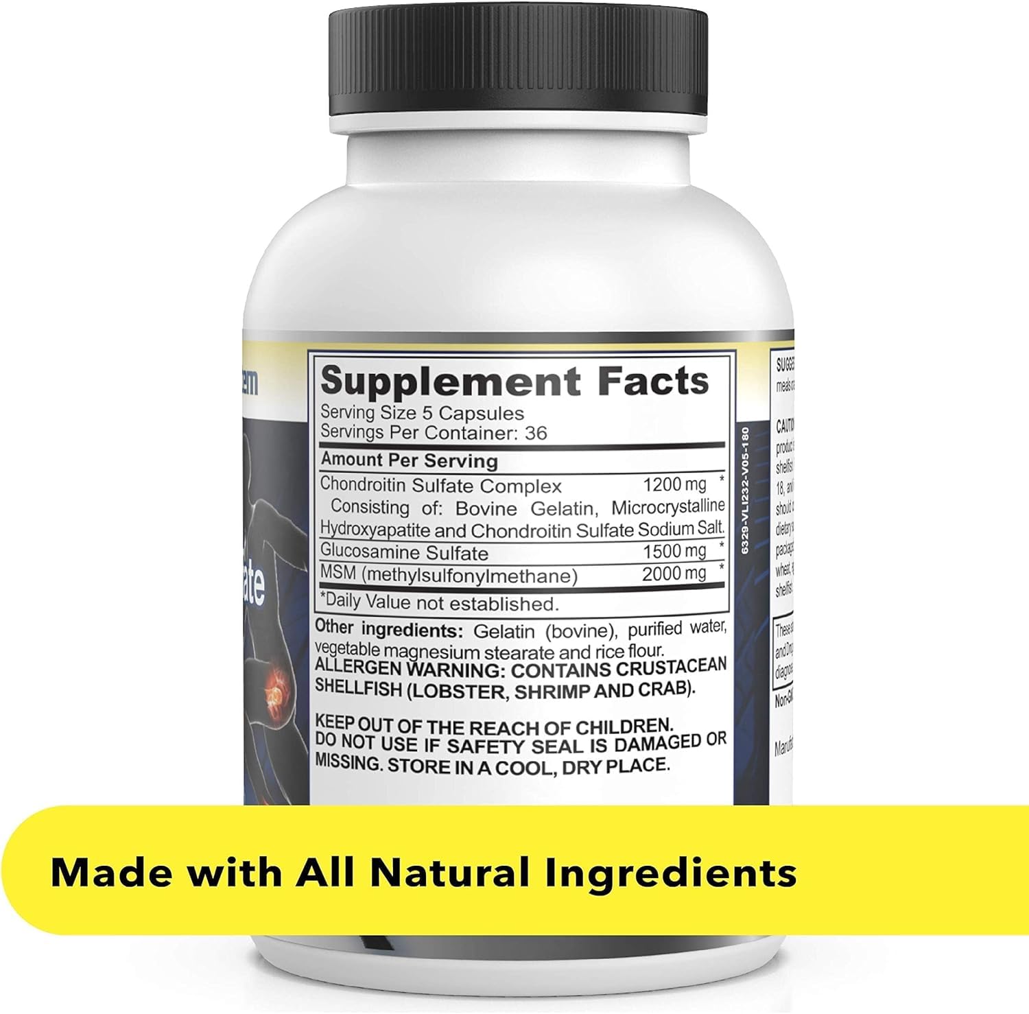 Healthy Joints System Glucosamine Chondroitin MSM Supplement for Joint & Bone Health - 120 Capsules | Joint Support & Discomfort Relief for Back, Knees, Hands Healthy Joints System Au supplements