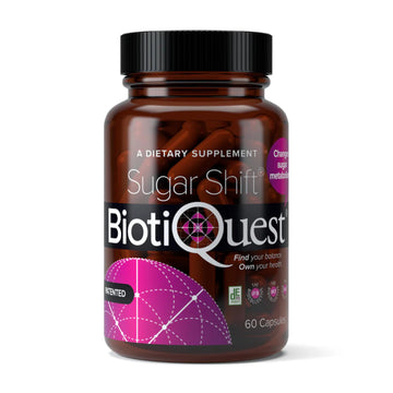 BiotiQuest Sugar Shift Probiotic | Helps Decrease Sugar & Carb Cravings and Supports Digestive Balance | 22 Billion CFU | Non-GMO, Gluten-Free, & Vegan | 60 Servings BiotiQuest Au supplements