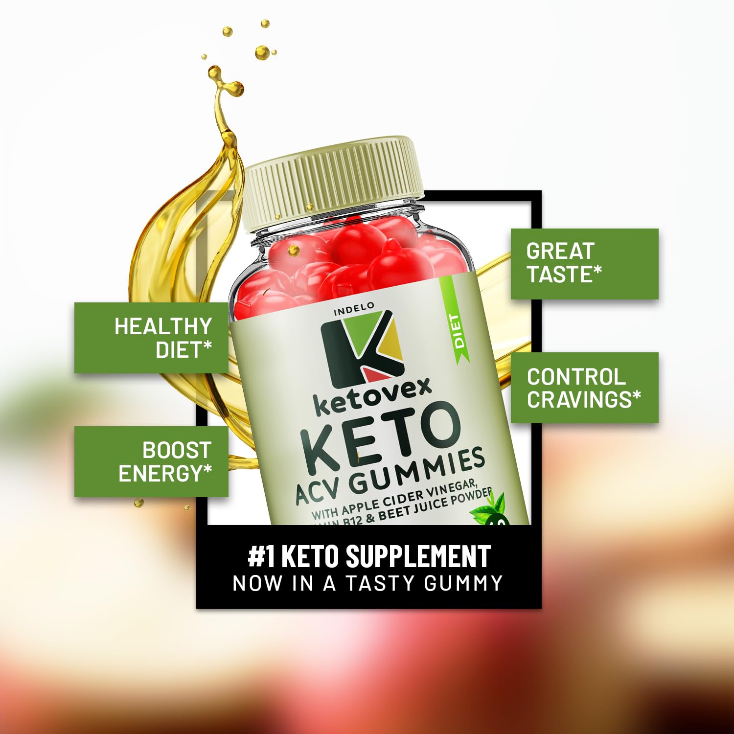 (3 Pack) Ketovex Keto BHB Gummies Advanced Formula, Ketovex BHB Weight Management ACV Gummies Reviews, Ketovex ACV Keto Vex BHB Gummy Gomitas Ketosis, Ketovex Gummies, B12 (180 Gummies) Indelo Au supplements