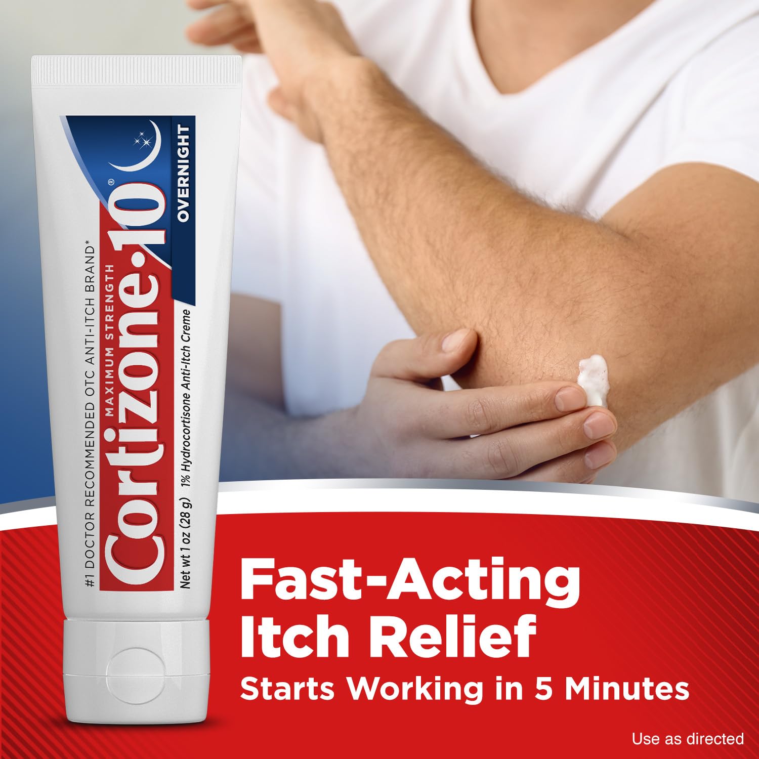 Cortizone-10 Maximum Strength Overnight Itch Relief Cream, 1% Hydrocortisone, Fast-Acting, Lavender Scented Anti-Itch Cream for Bug Bites, Rash, Eczema, Psoriasis, Poison Ivy, Oak, Sumac, 1 oz Cortizone 10 Au supplements