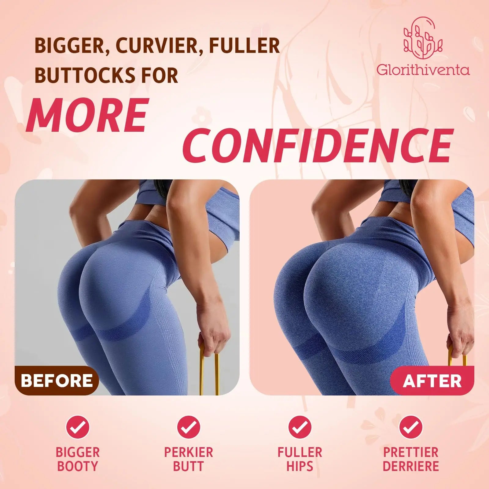 Glorithiventa Cholesterol & Booty Gummies Supplement Bundle - Plant Sterols & Stanols + CurvaBoost BBL Herb Blend & Creatine Monohydrate - Cholesterol Normal Level, Booty, Curves & Energy Glorithiventa Au supplements
