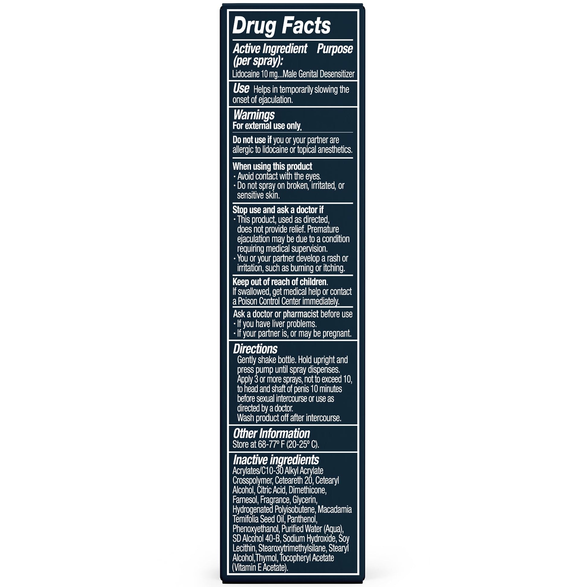 Promescent Desensitizing Delay Spray for Men Clinically Proven to Help You Last Longer in Bed - Better Maximized Sensation + Prolong Climax for Him, 2.6 ml Promescent Au supplements