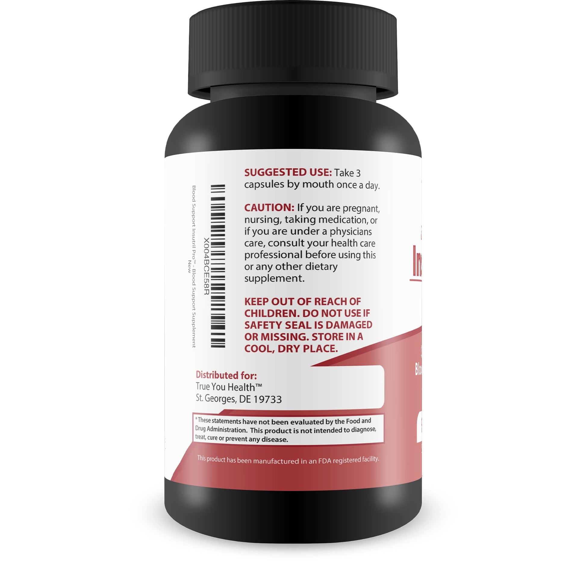 Blood Support Insutril Pro - Our Best Sugar Health & Blood Health Support Supplement - Circulatory Health Support - Blood Balance Blood Boost Blood Circulation Supplements - Health Blood Balance Pills True You Health Au supplements