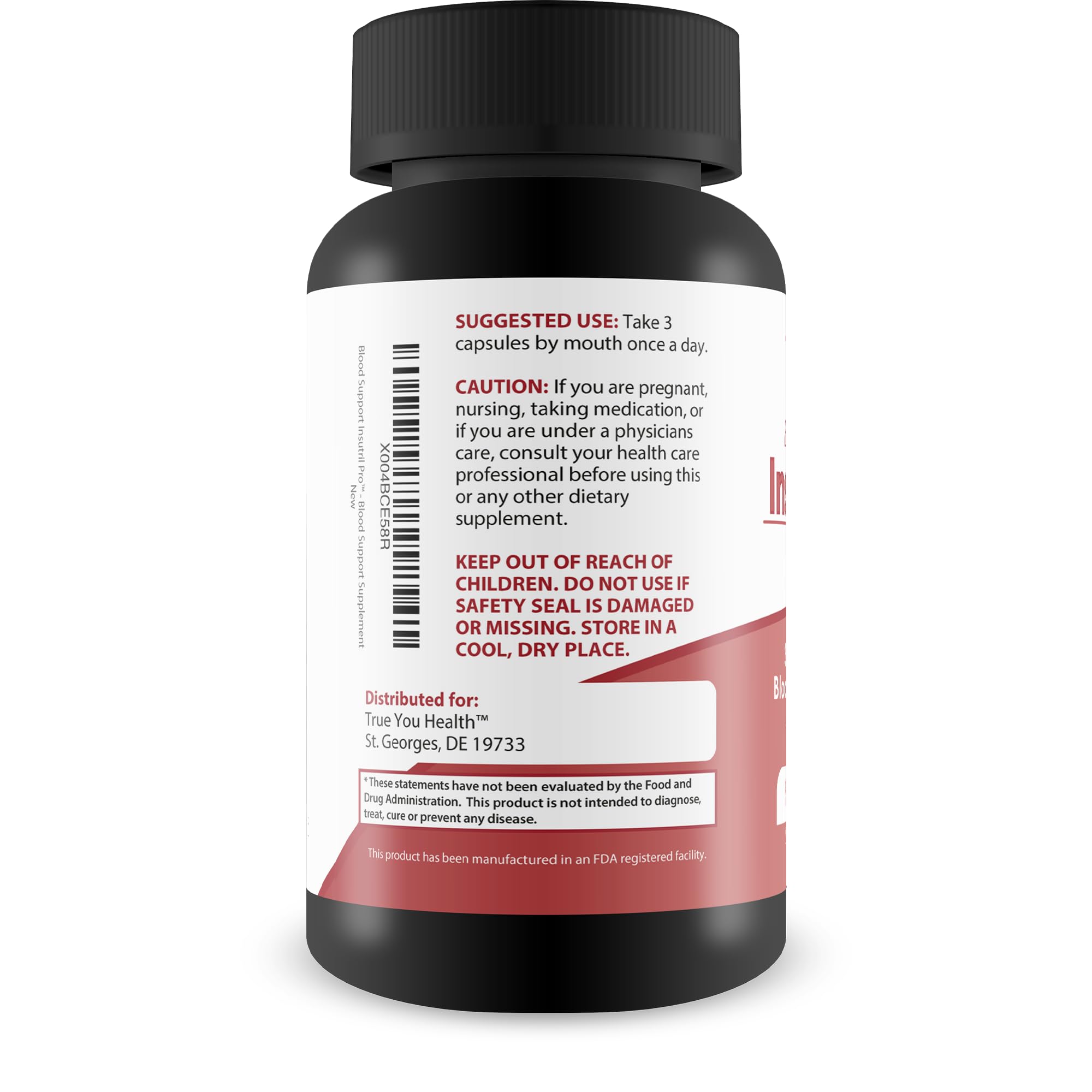 Blood Support Insutril Pro - Our Best Sugar Health & Blood Health Support Supplement - Circulatory Health Support - Blood Balance Blood Boost Blood Circulation Supplements - Health Blood Balance Pills True You Health Au supplements