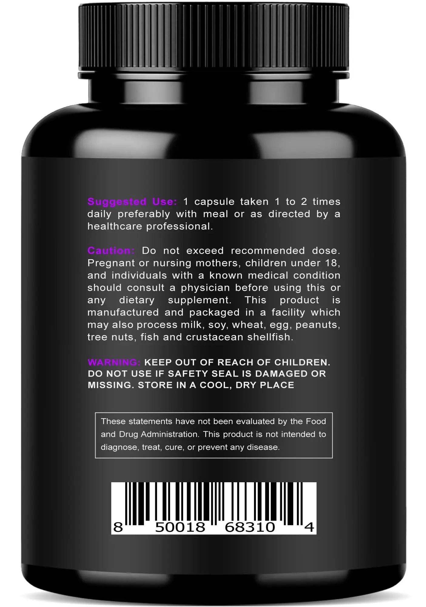 Magnesium Citrate & Oxide 500mg Complex Supplement - High Absorption Maximum Strength - Helps Support Bone Density and Strength, Muscles, Energy and Sleep - 120 Vegan Capsules NURTURLY Au supplements