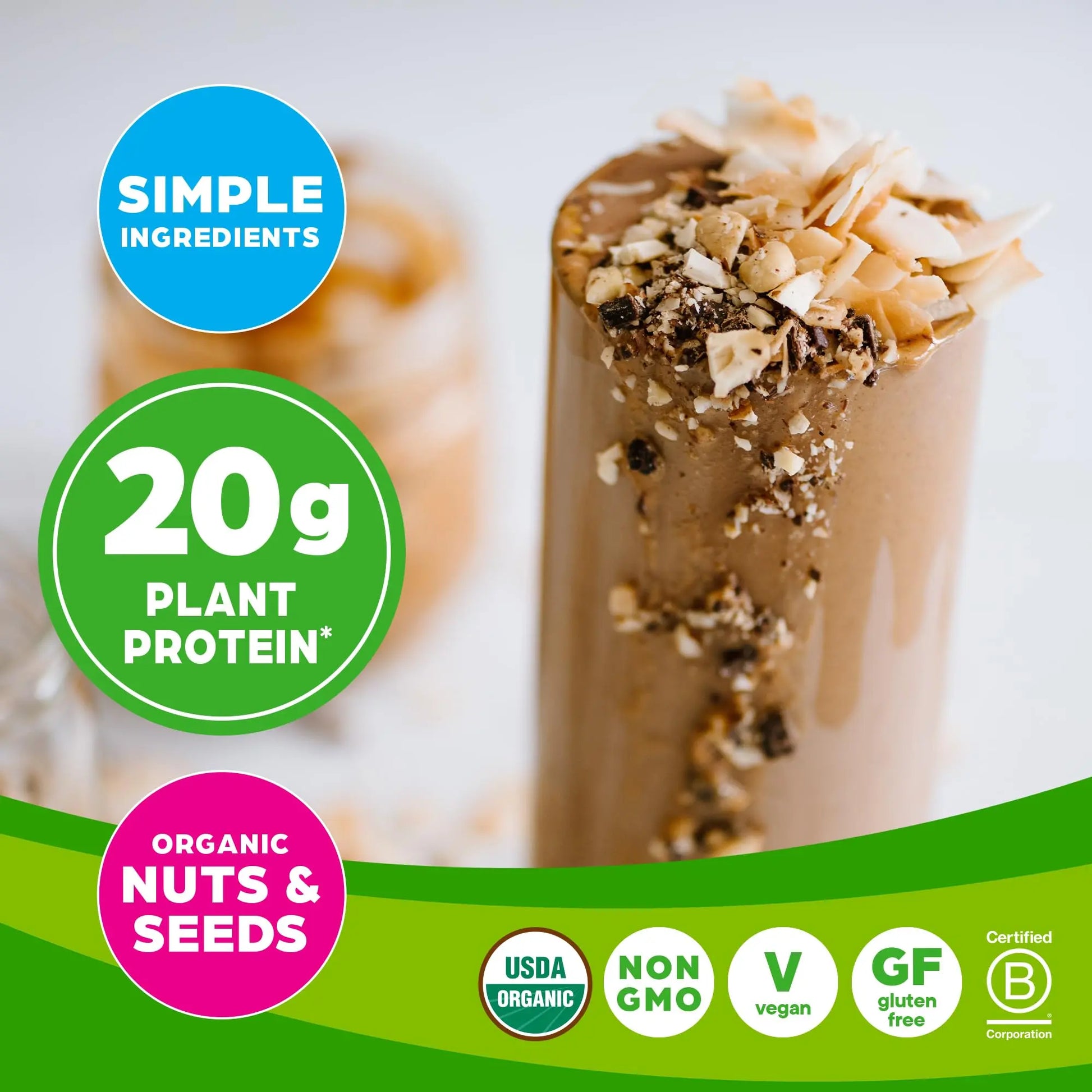 Orgain Organic Simple Vegan Protein Powder, Peanut Butter - 20g Plant Based Protein Orgain Au supplements