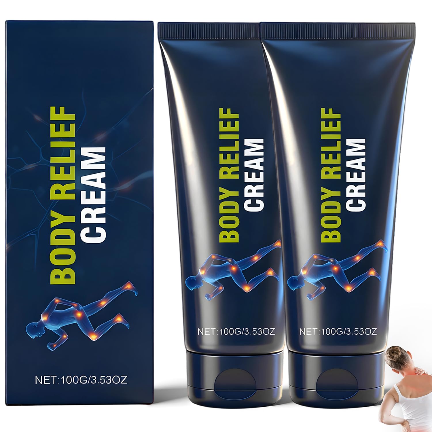 Relief Cream, Suitable for feet, Hands, Legs, Muscles, Joints and Waist, Mild & All Natural (2PCS) TRWLCFF Au supplements