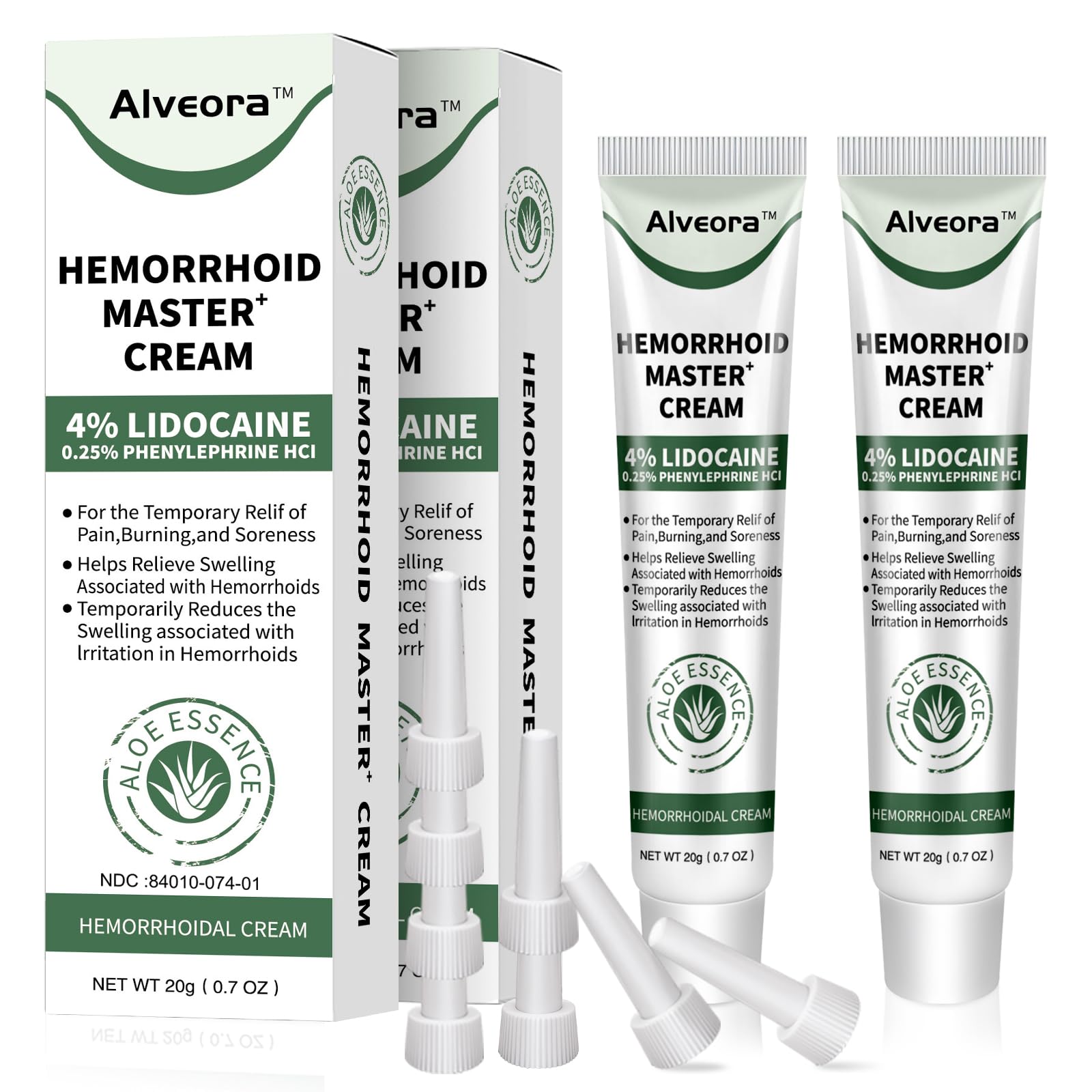 Hemorrhoid & Fissure Ointment, Hemorrhoid Treatment and Hemorrhoid Cream with Lidocaine 4% and Phenylephrine HCI for Fast Relief of Pain, Swelling, Itching, Burning, Hemorrhoidal treatment, 2 Pack-HH Emisun Au supplements
