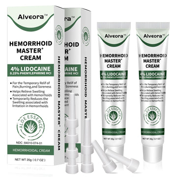 Hemorrhoid & Fissure Ointment, Hemorrhoid Treatment and Hemorrhoid Cream with Lidocaine 4% and Phenylephrine HCI for Fast Relief of Pain, Swelling, Itching, Burning, Hemorrhoidal treatment, 2 Pack-HH Emisun Au supplements