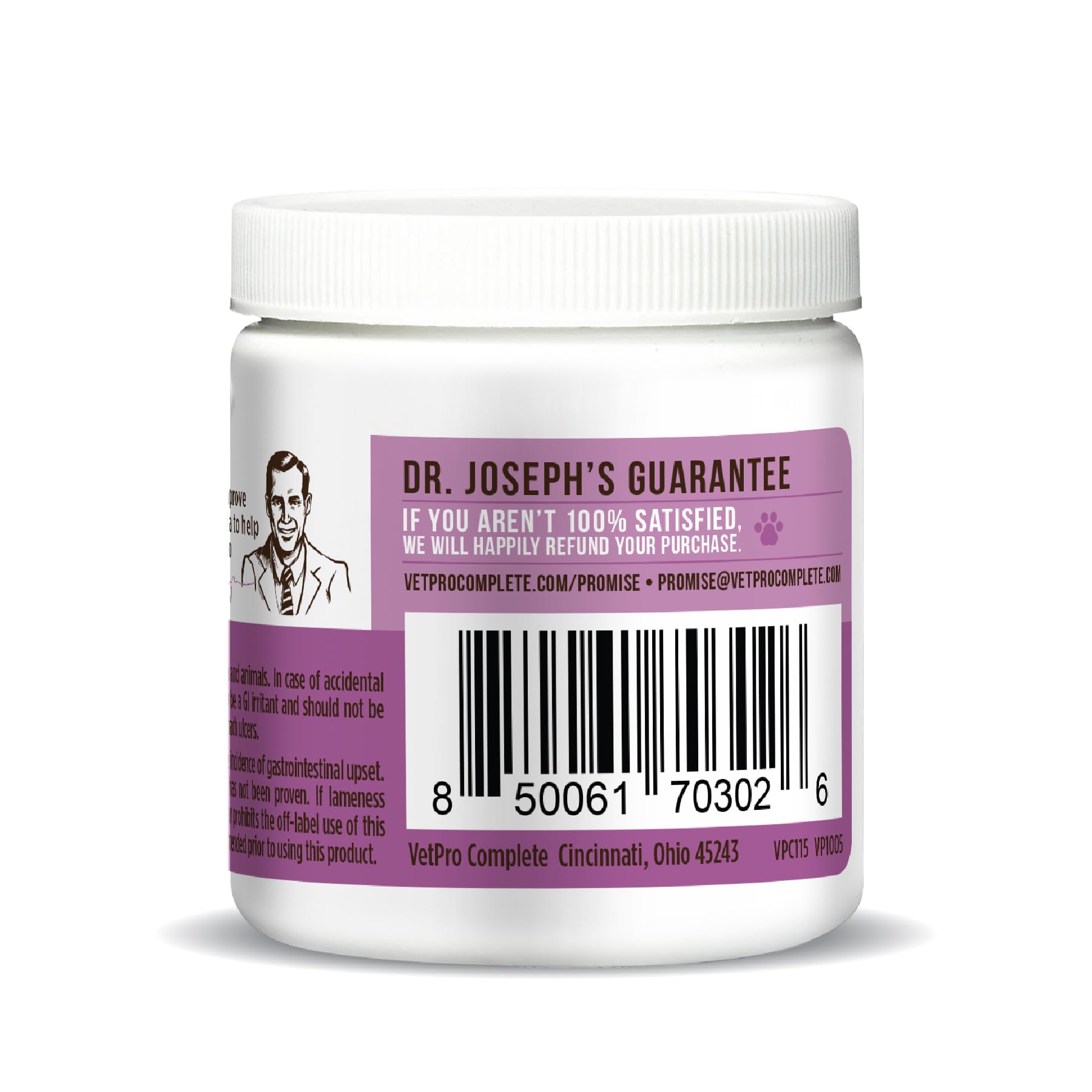 Dr. Joseph's VetPro Complete Dog Hip & Joint Supplement for Arthritis Pain Relief – High-Strength Glucosamine & Chondroitin Chews for Senior Dogs – Vet Formulated Daily Treats, Chicken Flavor, 60 Ct VetPro Complete Au supplements