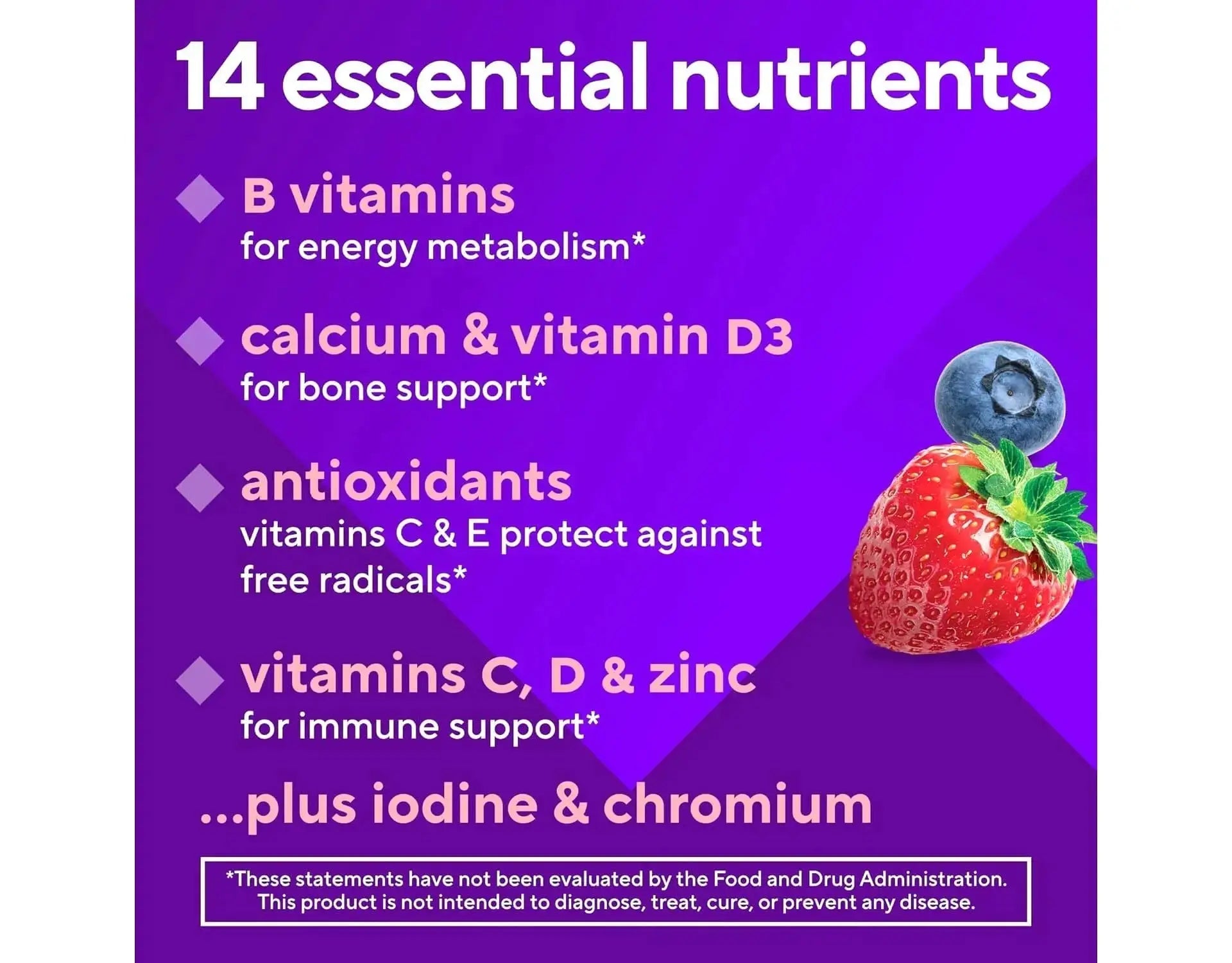 Vitafusion 150 Count with Vitamins A, C, D, E, B-6 and B-12 Womens Multivitamin Gummies, Berry Flavored Daily Vitamins for Women Vitafusion Au supplements