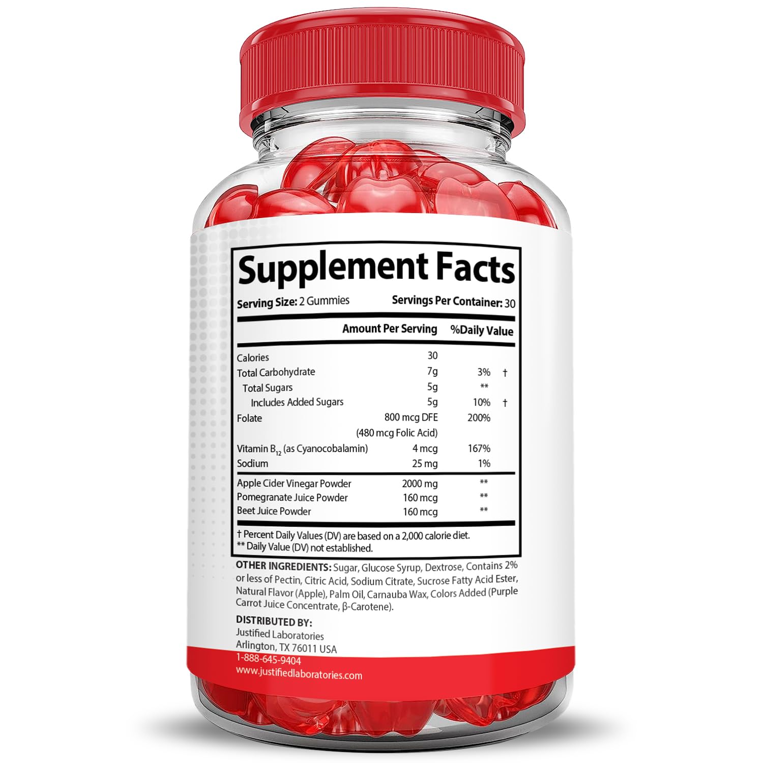 Justified Laboratories Vital Pump XL Extreme 2000MG Performance Gummies Vital PumpXL Advanced Formula Formulated with Beet Juice ACV Pomegranate Powder B12 Vegan Non GMO 60 Gummys Justified Laboratories Au supplements