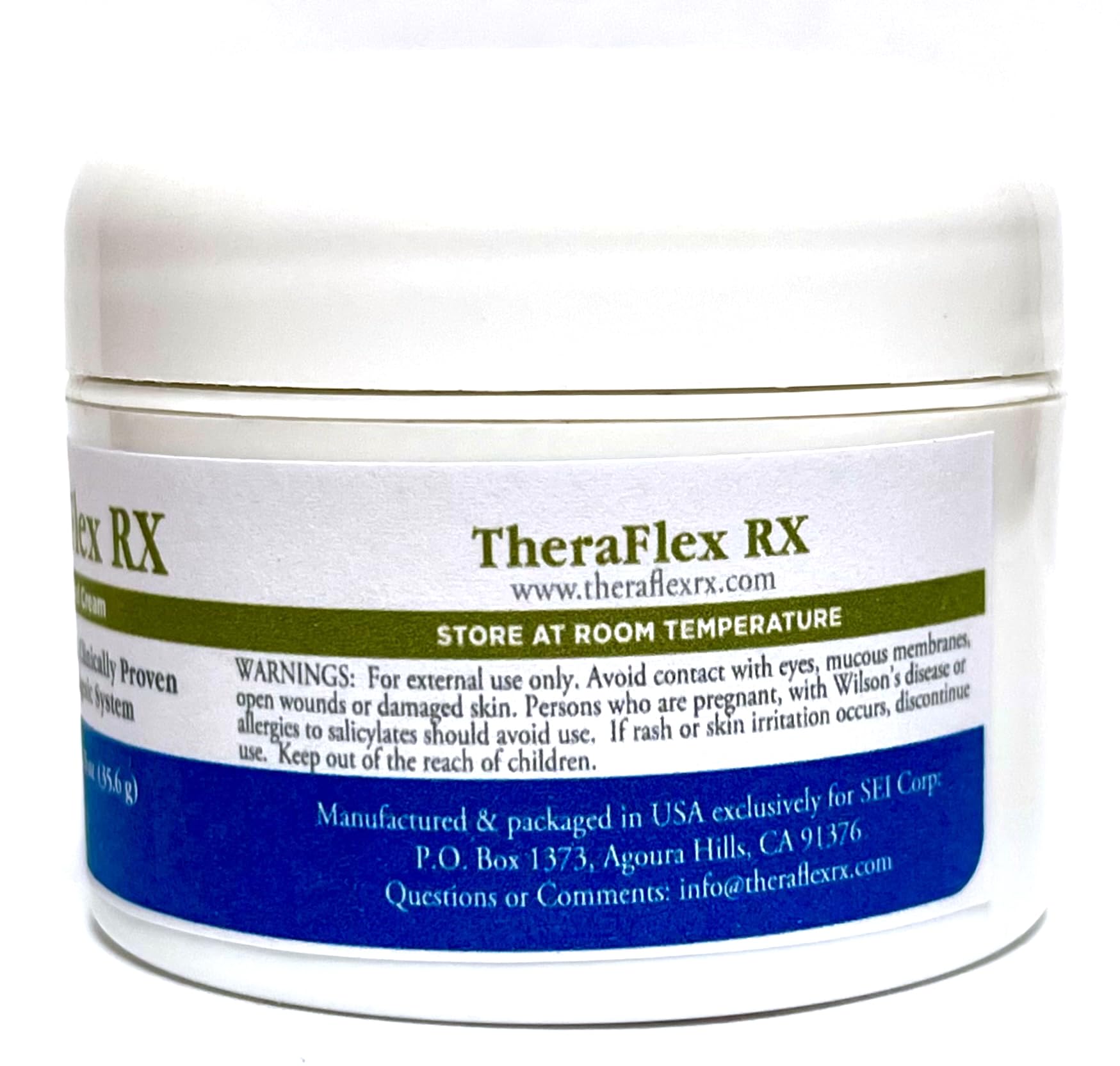 Theraflex RX® TMJ Cream (Doctor Formulated). This is a Patented Topical Cream which Provides Masseter Muscle and temporomandibular Joint Relief (TMJ) Theraflex RX Au supplements