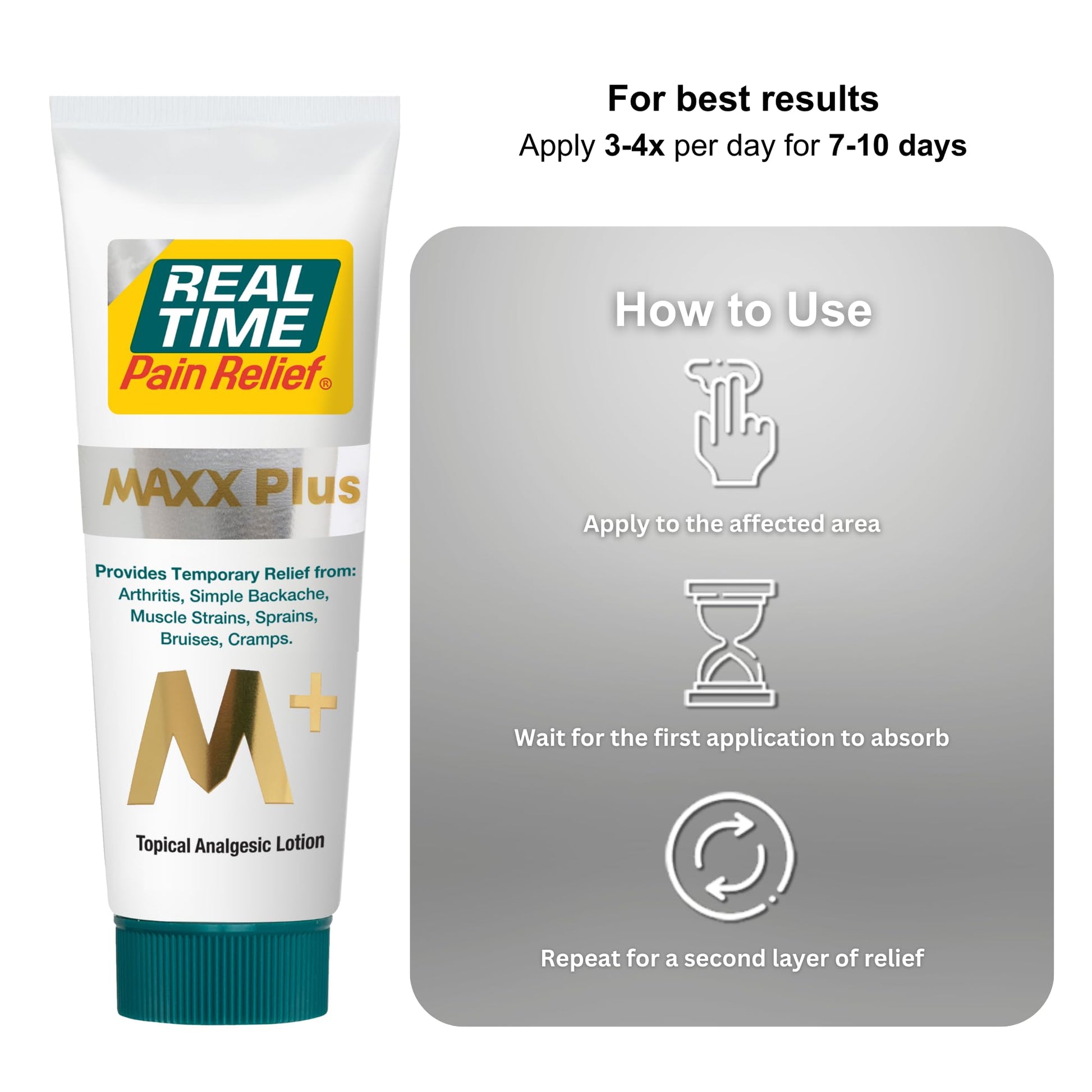 Real Time Pain Relief MAXX Plus - 5oz Tube | Intensive Formula with 19 Natural Ingredients Including Hemp Oil | Fast-Acting Relief for Muscle Pain, Arthritis, Backaches, and More Real Time Pain Relief Au supplements