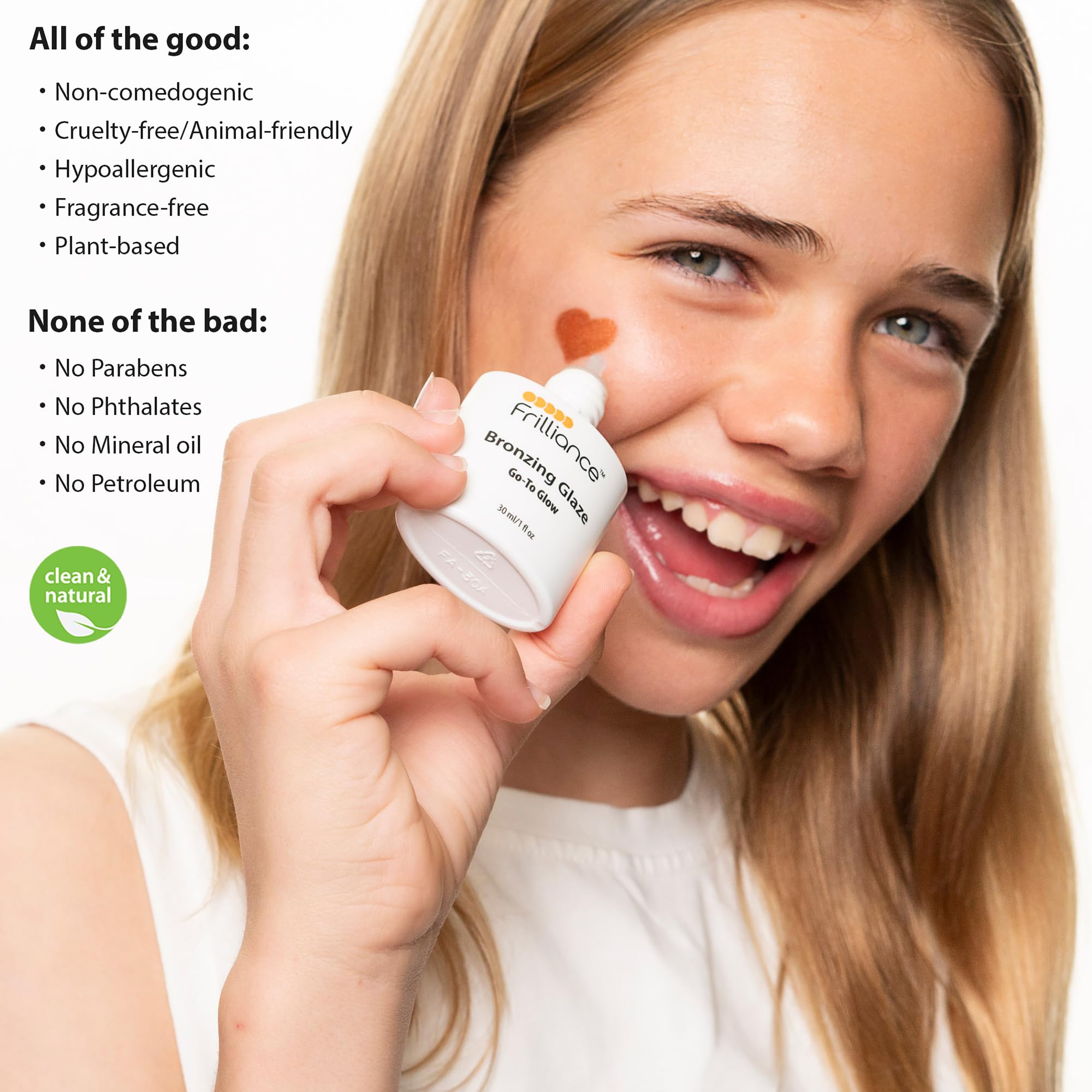 Frilliance Hydrating Go-To Glow, Bronzing Glaze Drops, Cruelty-Free Hypoallergenic for Teens of All Skin Types, 30 ml / 1 fl oz Frilliance Au supplements