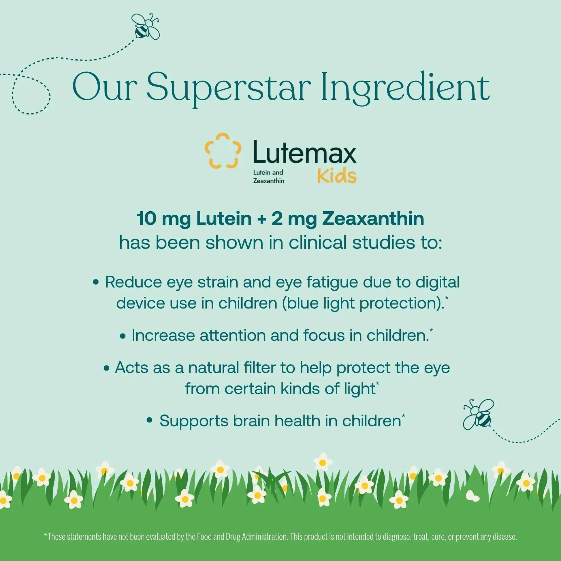 True Grace True Littles Daily Kids Multi - 120 Pectin Gummies - Immune, Cognitive, Bone & Eye Support - Clinically Studied Lutemax Kids Lutein True Grace Au supplements