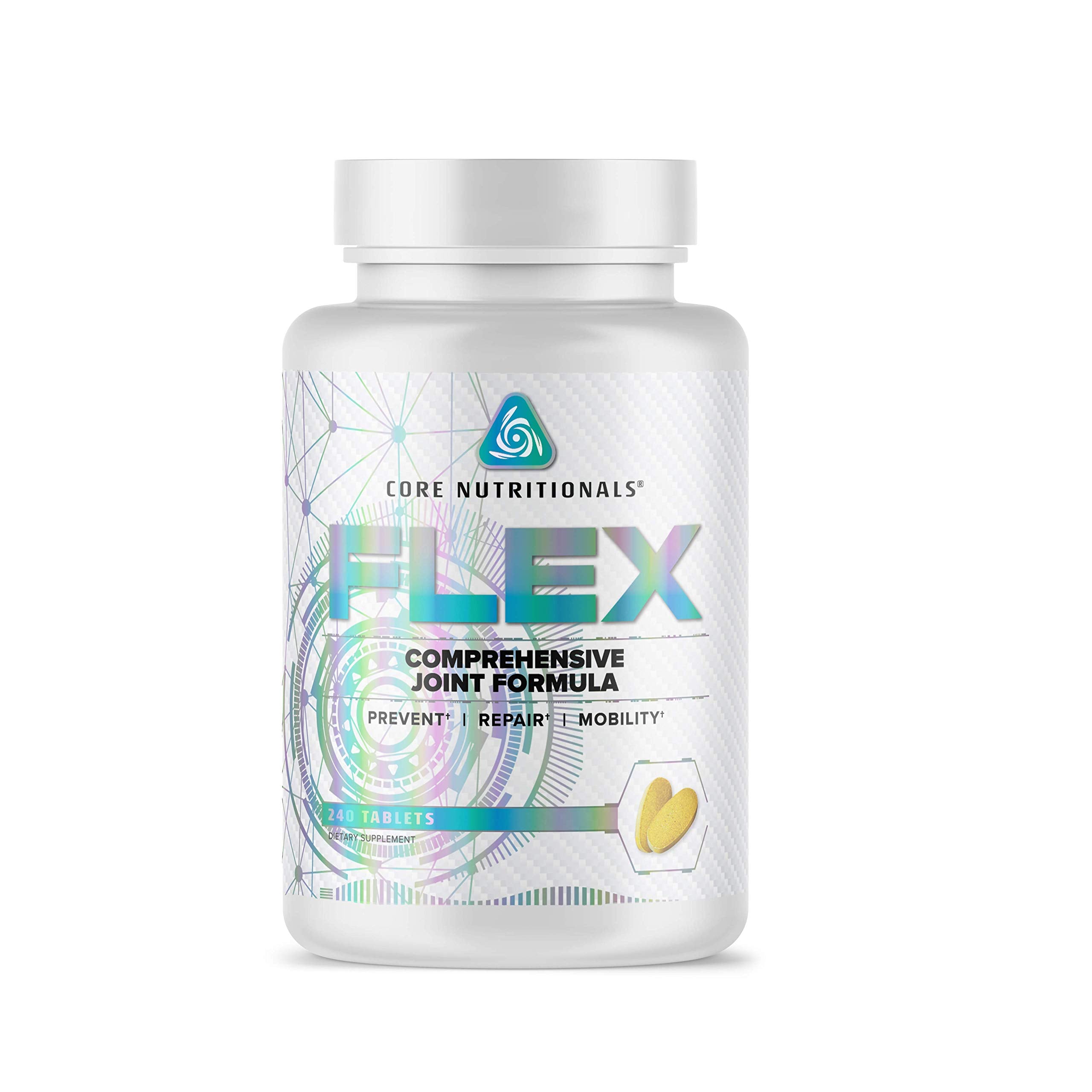 Core Nutritionals Flex Comprehensive Joint Formula | Promotes Healthy Tendons, Ligaments, & Cartilage | Improve Mobility | Antioxidants for Recovery | 240 Tablets Core Nutritionals Au supplements