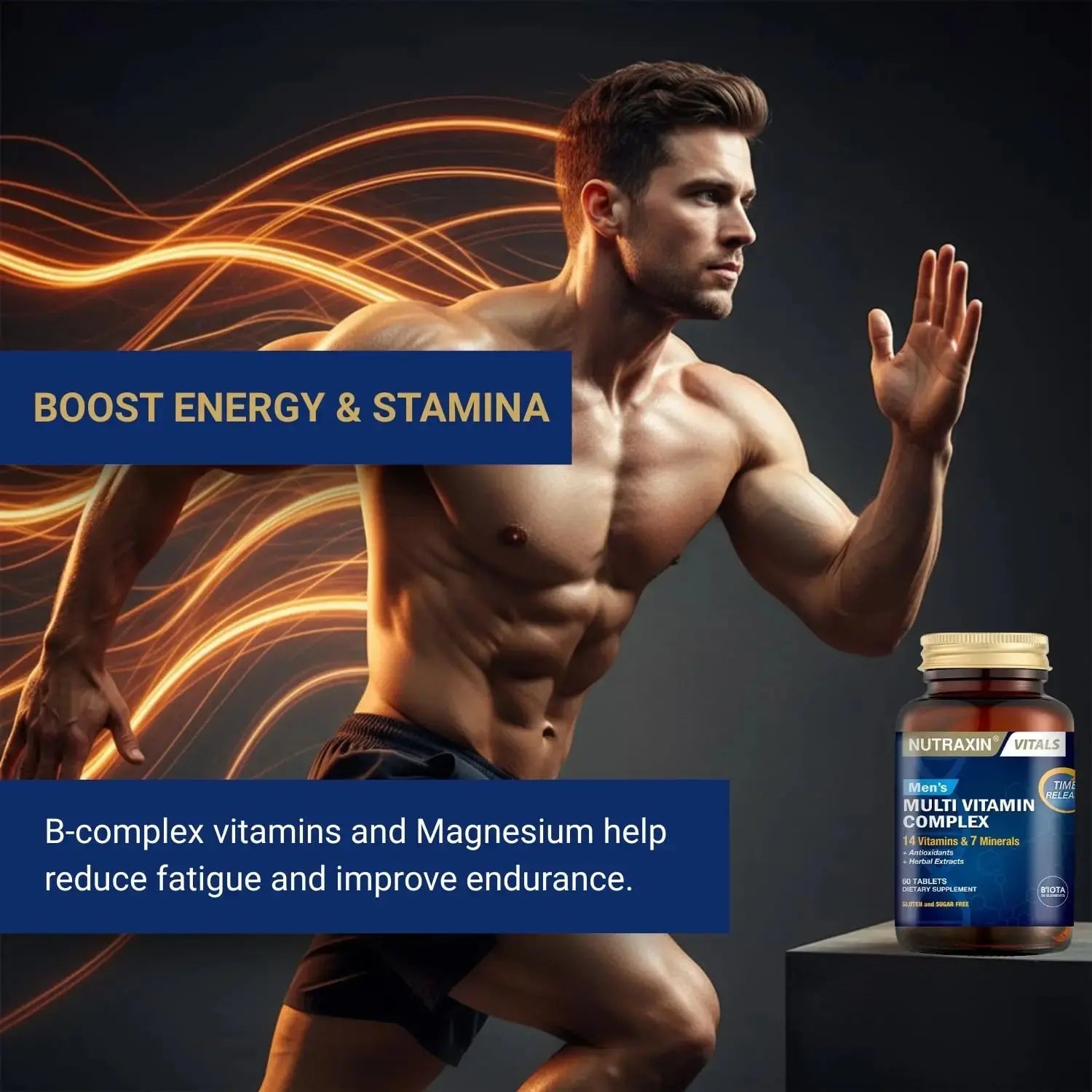 Nutraxin Men's Multivitamin & Mineral Complex, 60 Tablets Nutraxin Au supplements
