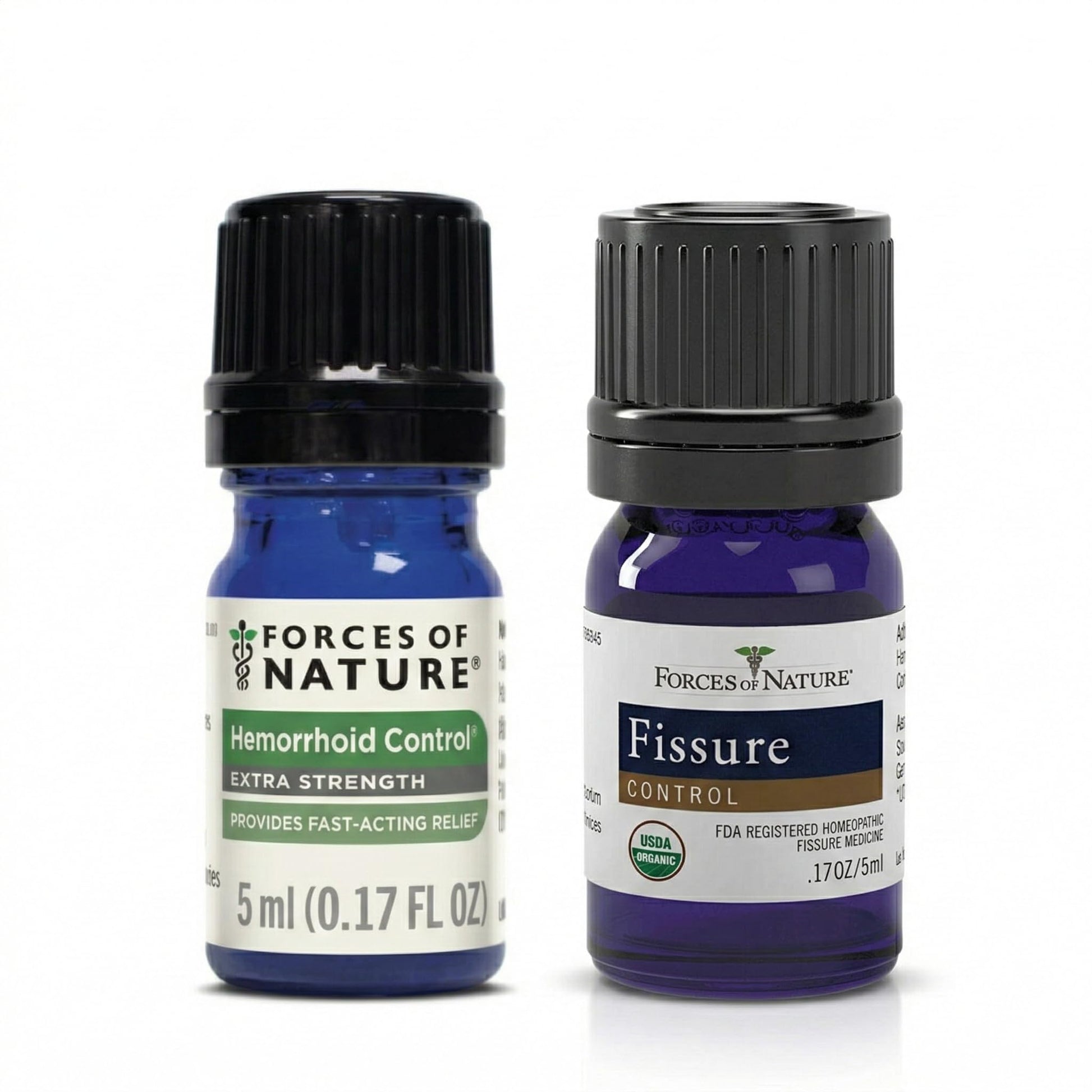 Forces of Nature Hemorrhoid Control Extra Strength (5ml) + Organic Fissure Care (5ml) | Virtual Bundle Forces of Nature Au supplements